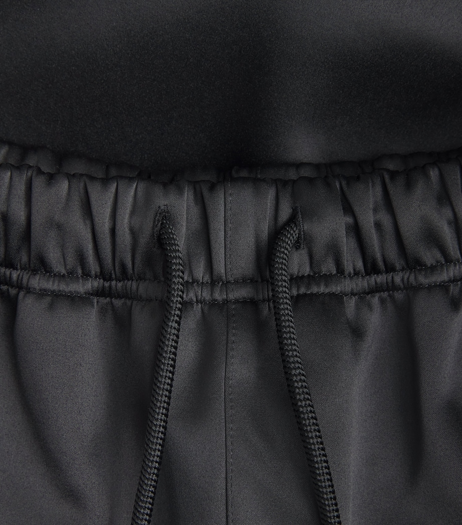 Bonded Satin Cargo Sweatpants VINTAGE BLACK Image 5