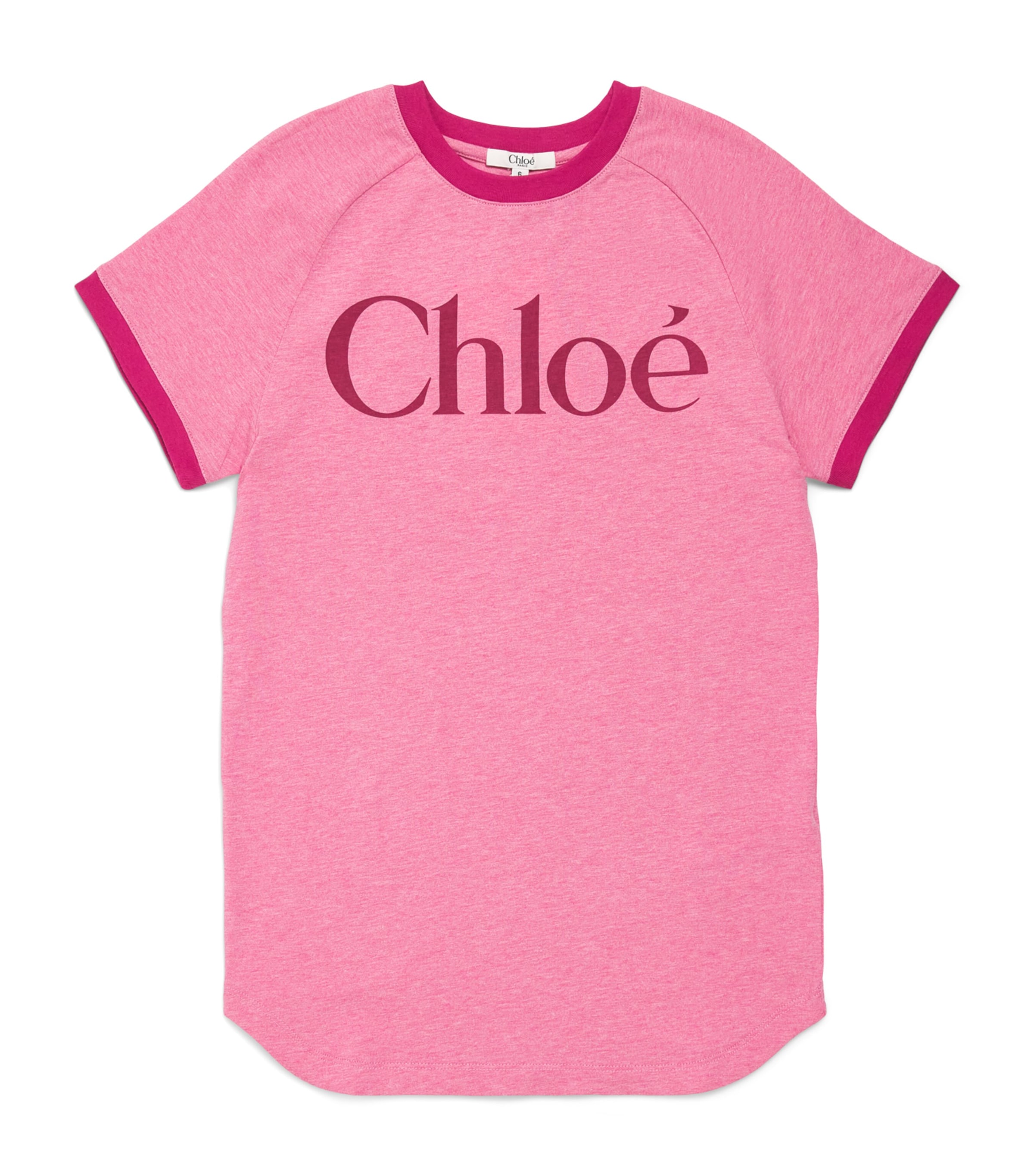 Chloé Kids Cotton Logo T-Shirt (4-14 Years) Marl Image 1