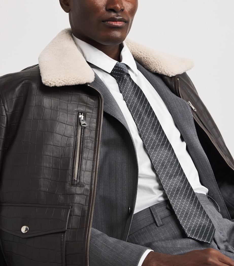 Silk Herringbone Tie F8045 Image 3