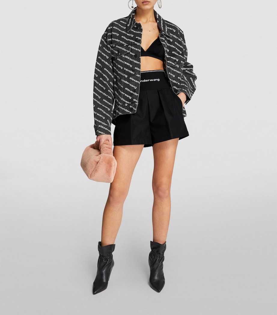 High-Rise Safari Shorts BLACK Image 2