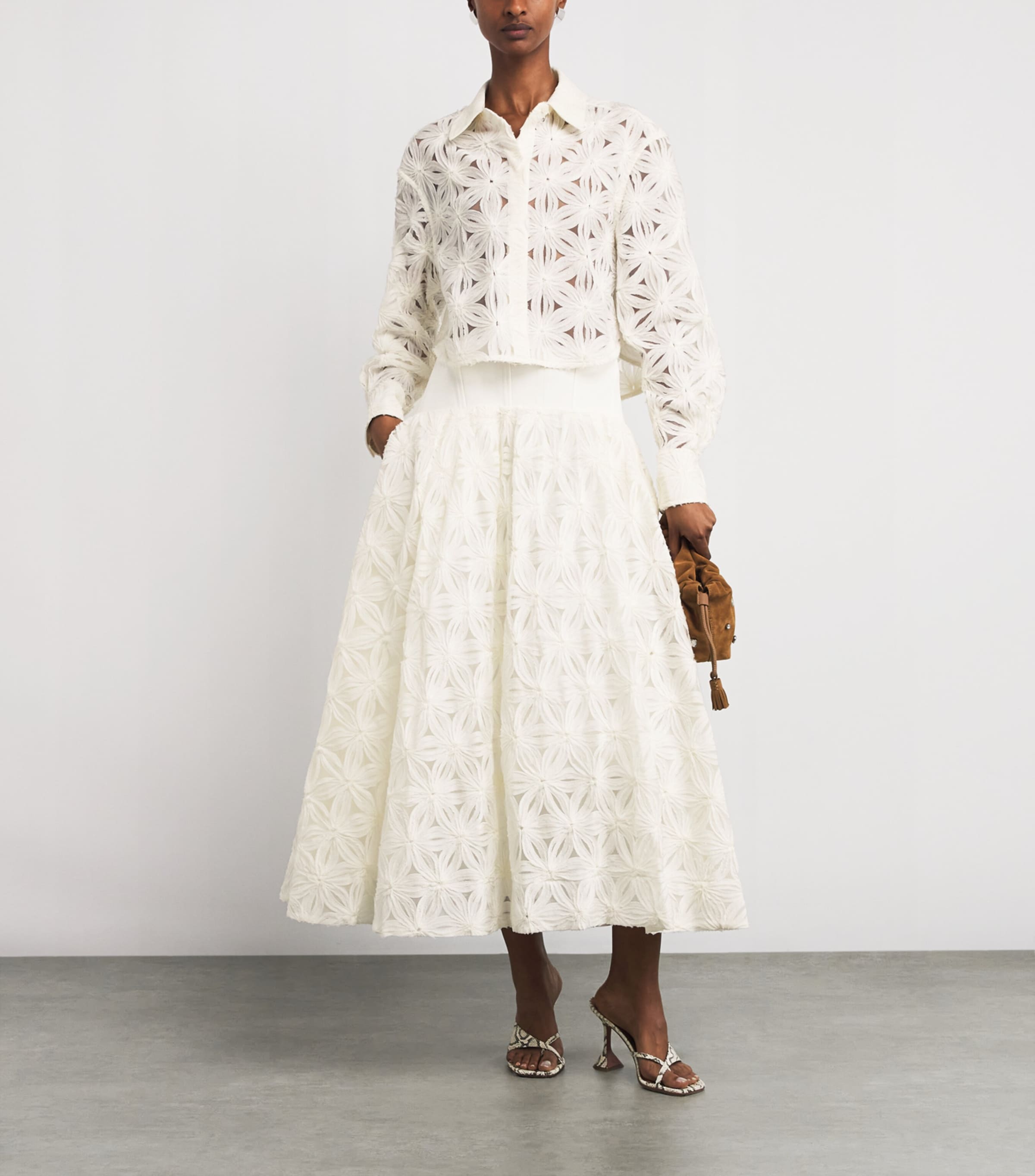 Embroidered Floral Anders Shirt IVORY Image 2