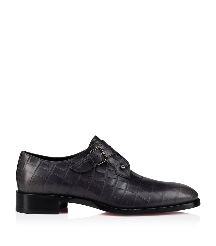 Christian Louboutin Chambelimonk Leather Monk Shoes Image 1