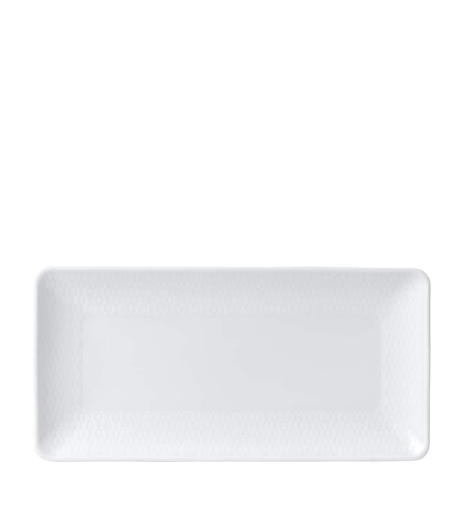 Gio Rectangular Tray (21cm x 10.5cm) WHITE Image 1
