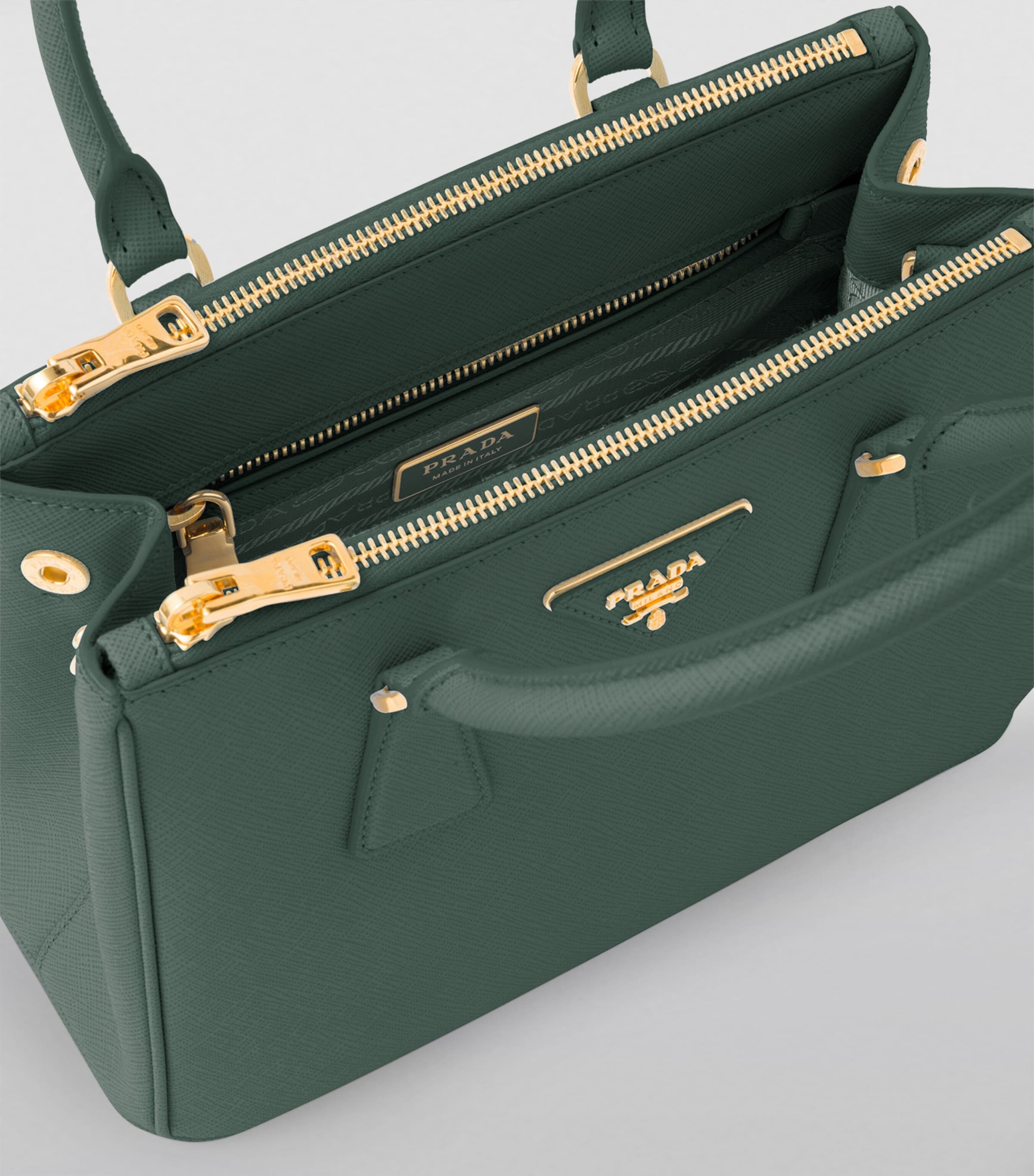 Prada Small Leather Galleria Saffiano Top-Handle Bag Image 5