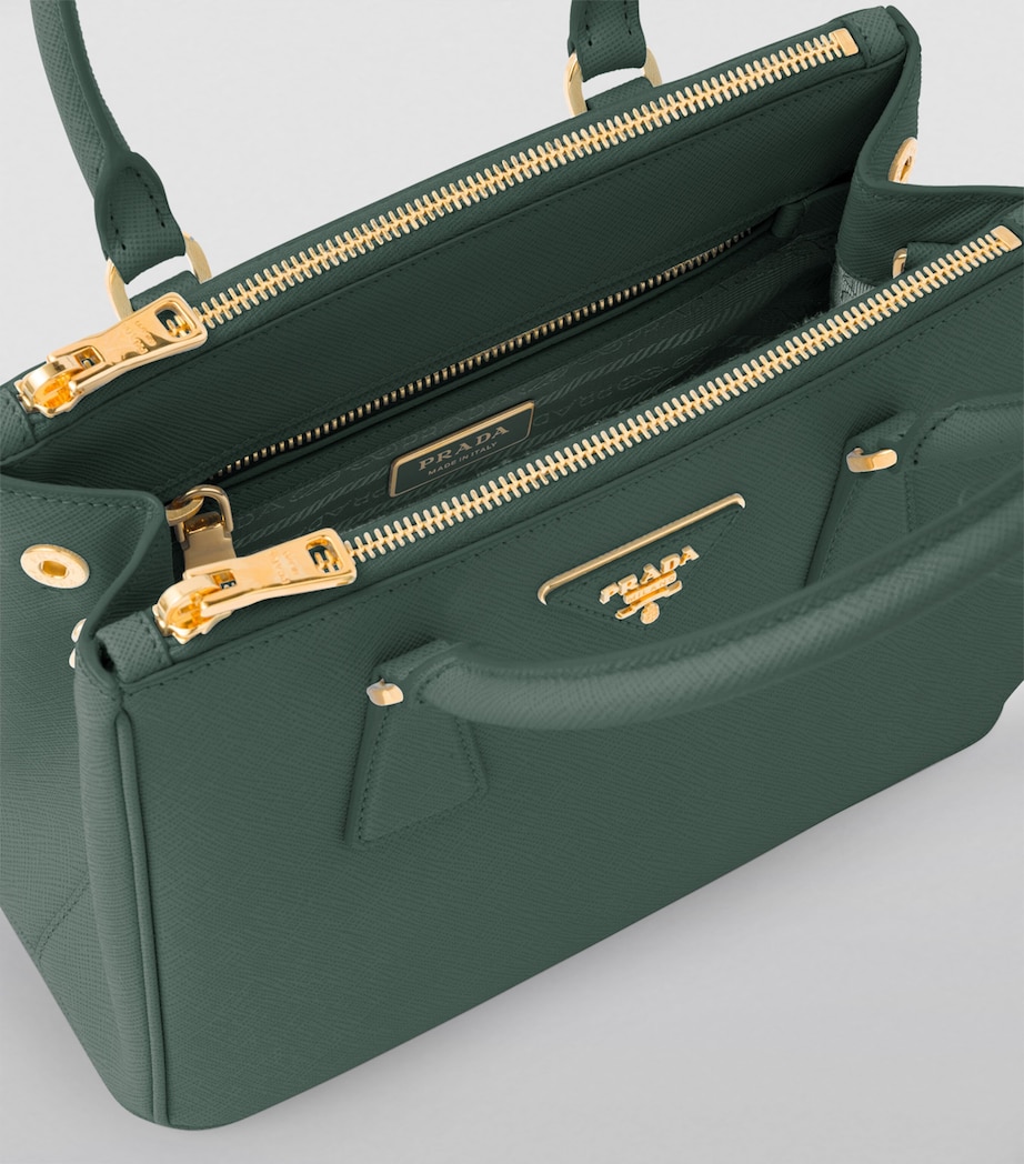 Prada Small Leather Galleria Saffiano Top-Handle Bag Image 5