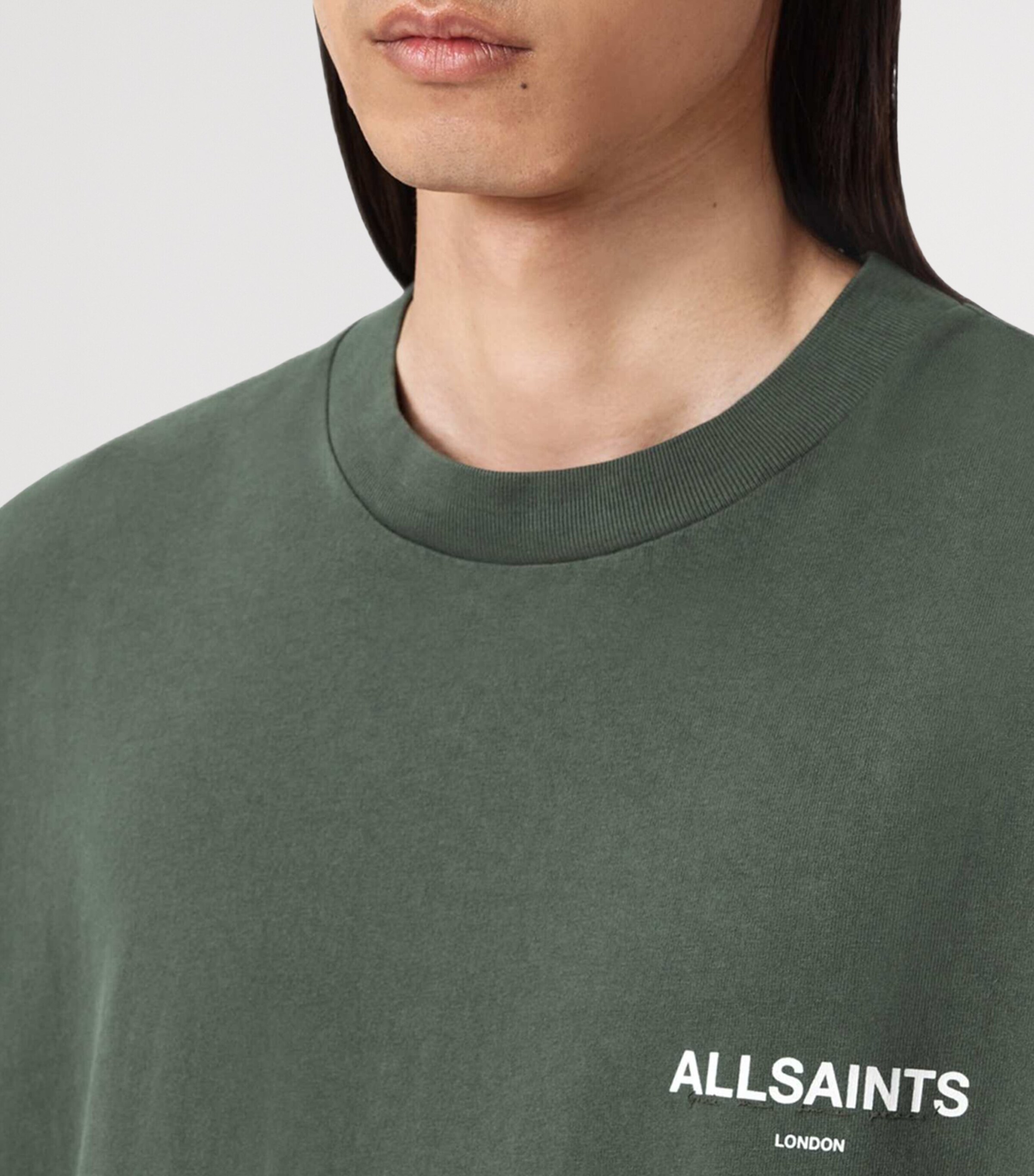 Organic Cotton Logo Print Halcyon T-Shirt GARNET GREEN Image 7