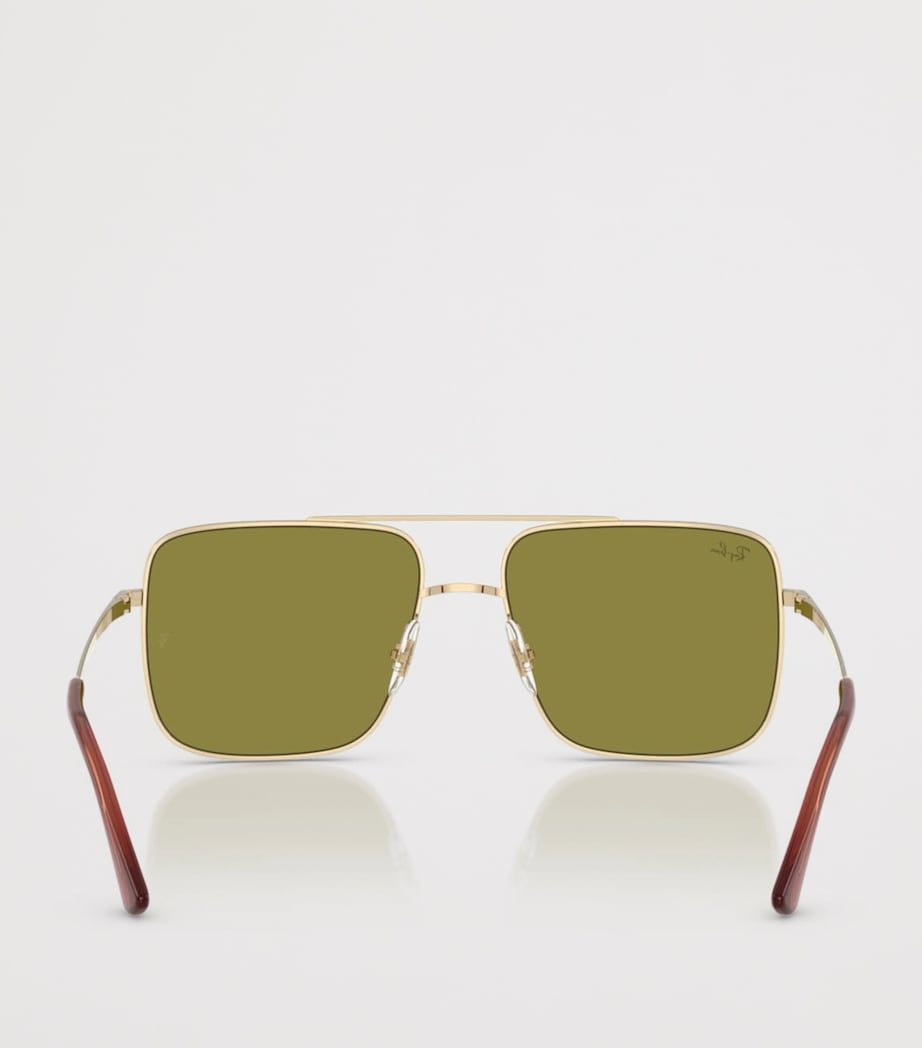 Ray-Ban RB3758 Ari Bio-Based Square Sunglasses Gold Image 4