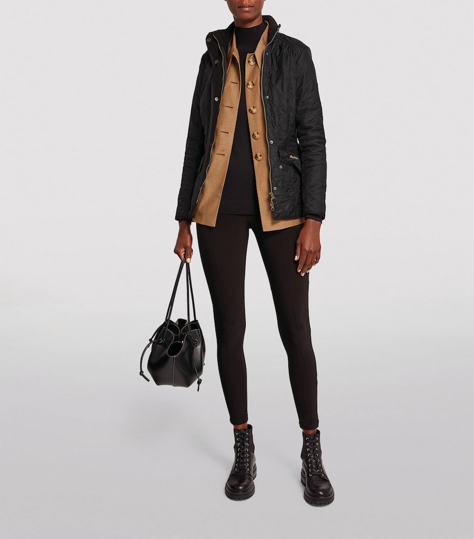 Cavalary Quilt Coat BLACK Image 2