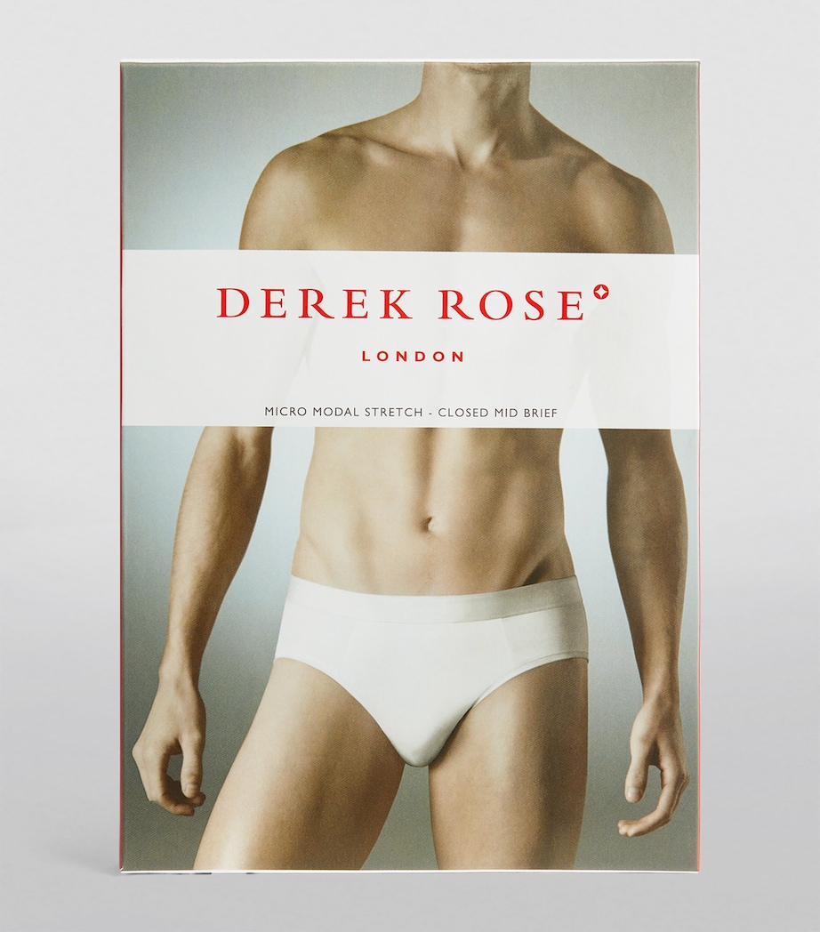 Derek Rose Mens Micro Modal Briefs White Image 4