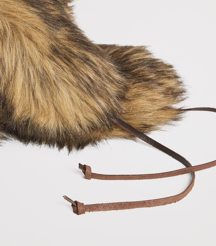 Faux Fur Trapper Hat BROWN Image 4