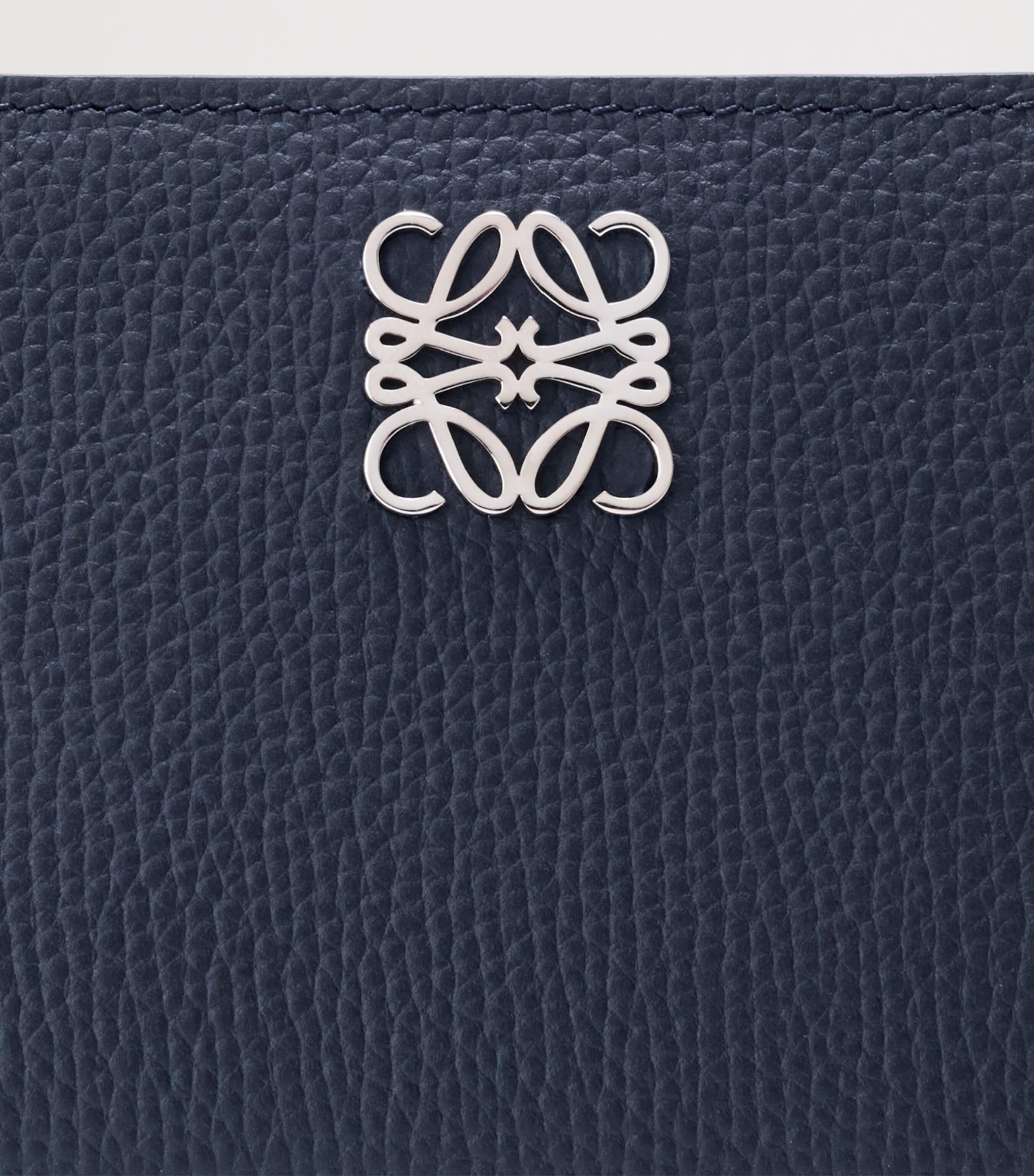 LOEWE Leather Anagram Compact Wallet Deep Navy Image 5