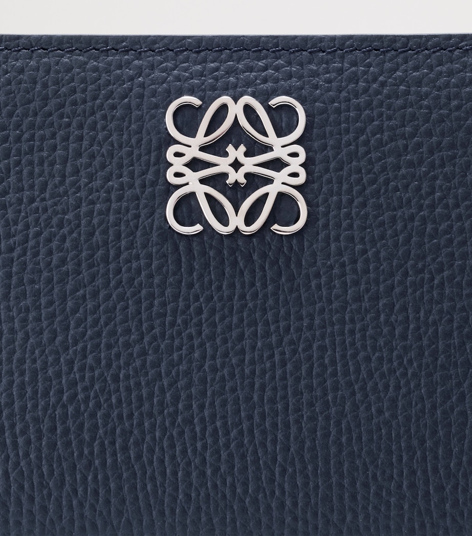 LOEWE Leather Anagram Compact Wallet Deep Navy Image 5