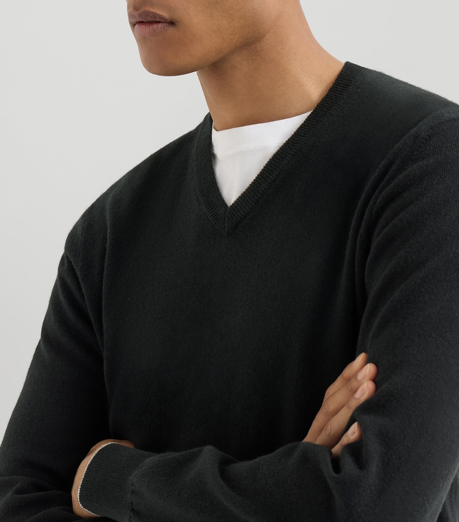 Brunello Cucinelli Mens Cashmere Crew-Neck Sweater Image 6