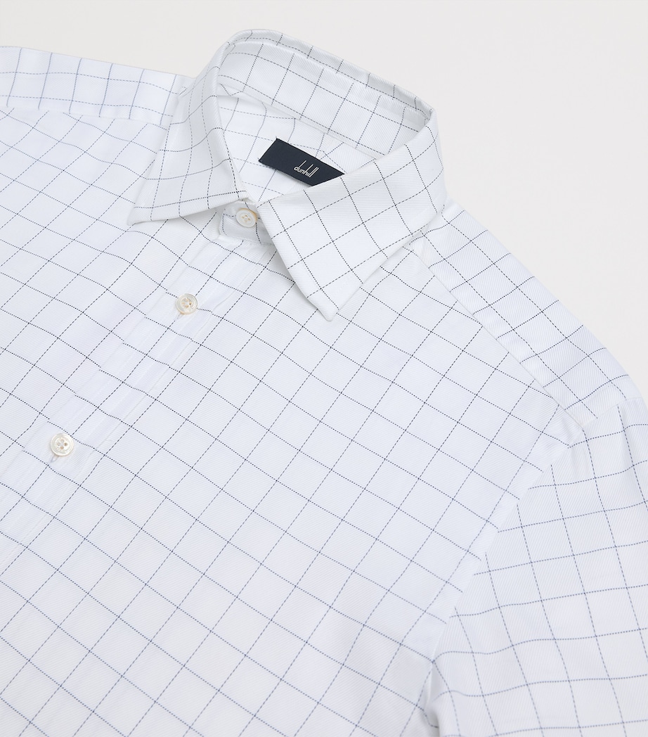 Dunhill Mens Cotton Check Shirt Image 5