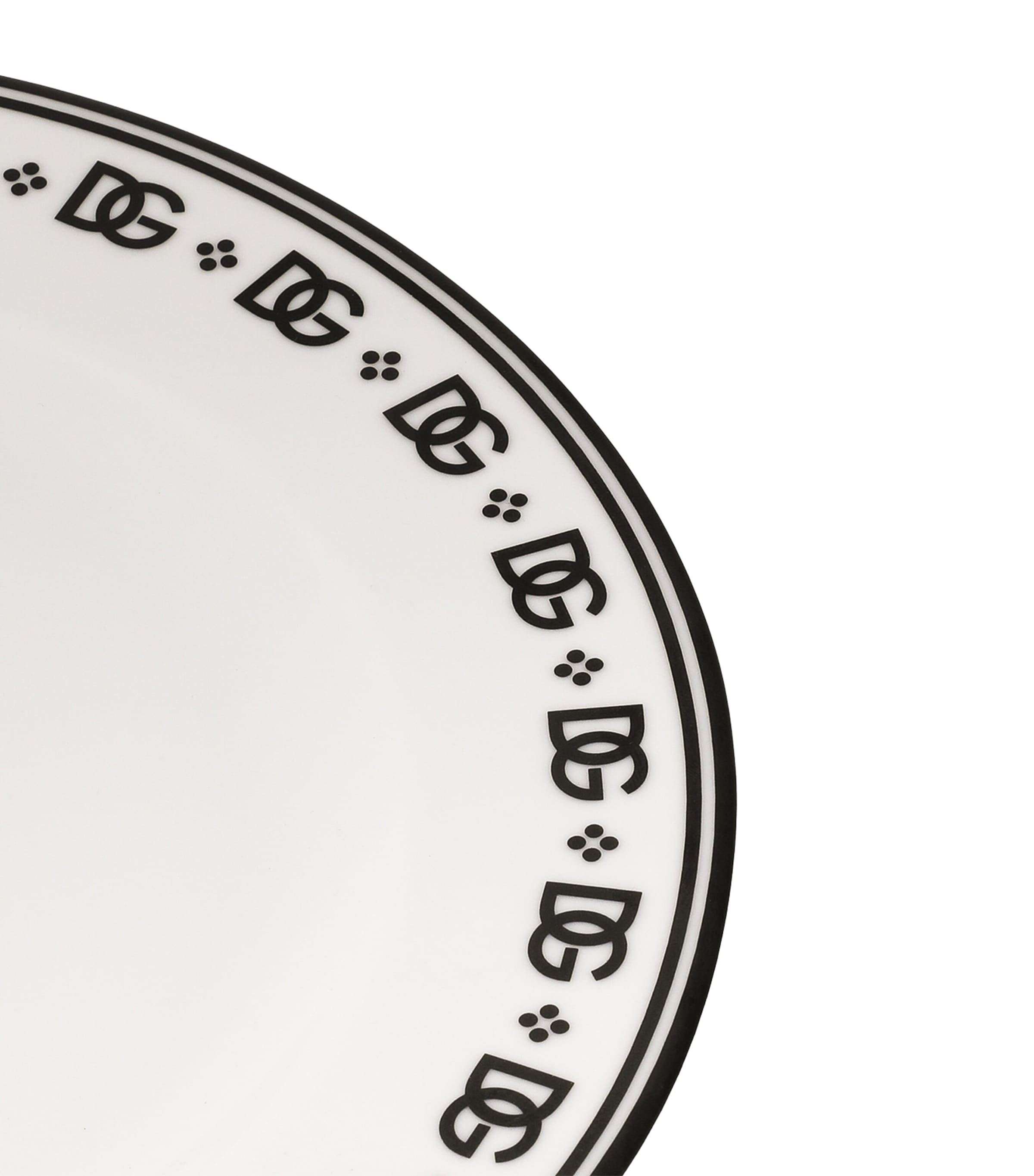 Set of 2 DG Logo Dinner Plates (26.5cm) U0082-DG LOGO BORDO Image 5