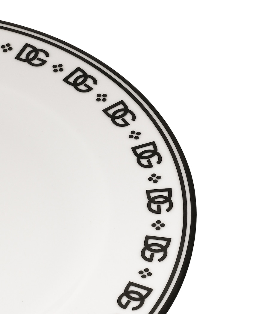 Set of 2 DG Logo Dinner Plates (26.5cm) U0082-DG LOGO BORDO Image 5