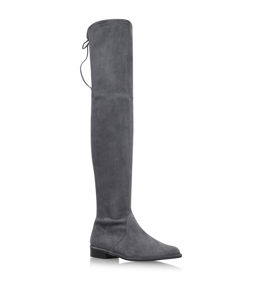 Suede Lowland Thigh High Boots GREY Image 1