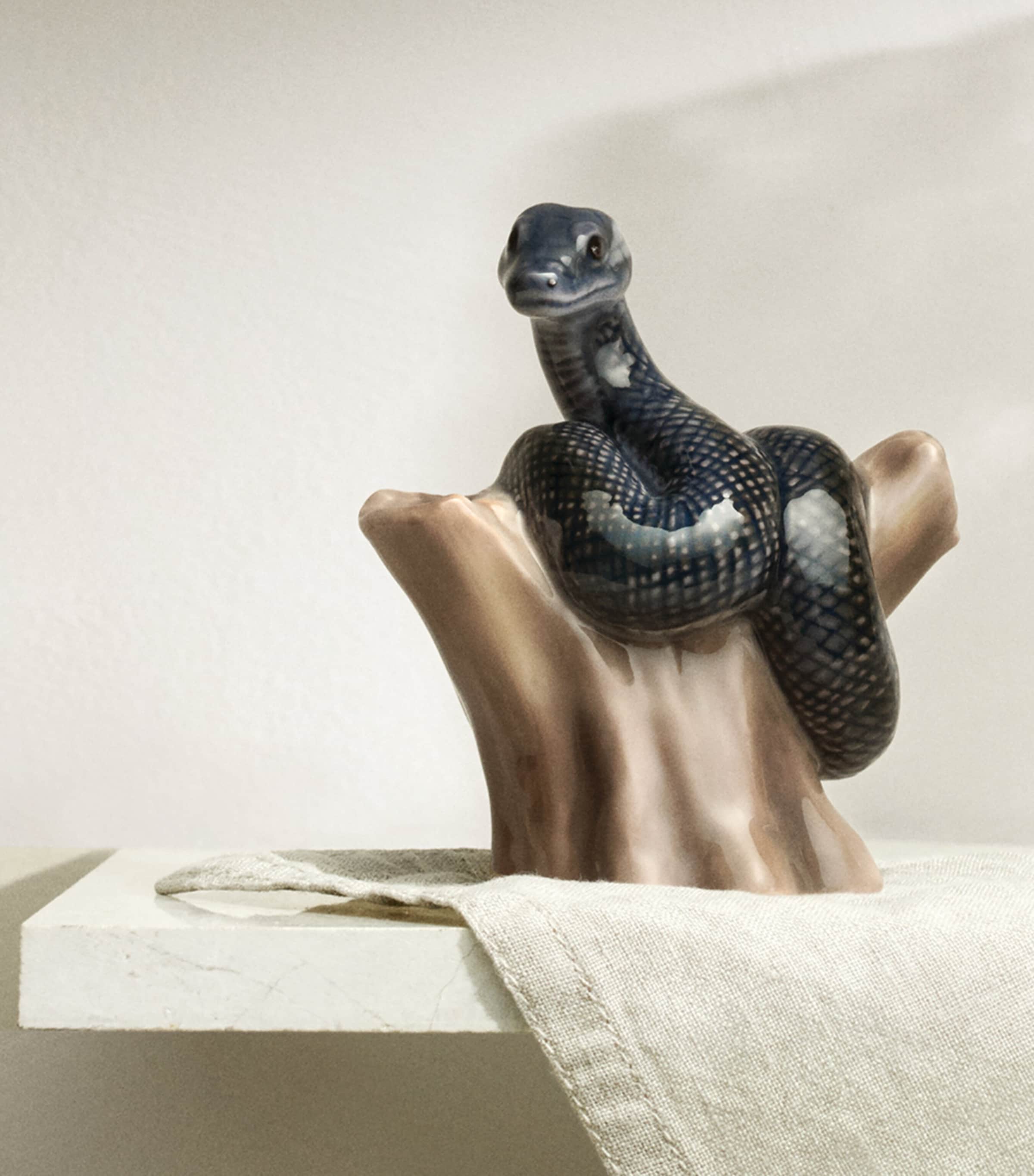 Porcelain Zodiac Snake Figurine (9.5cm) MULTI Image 2