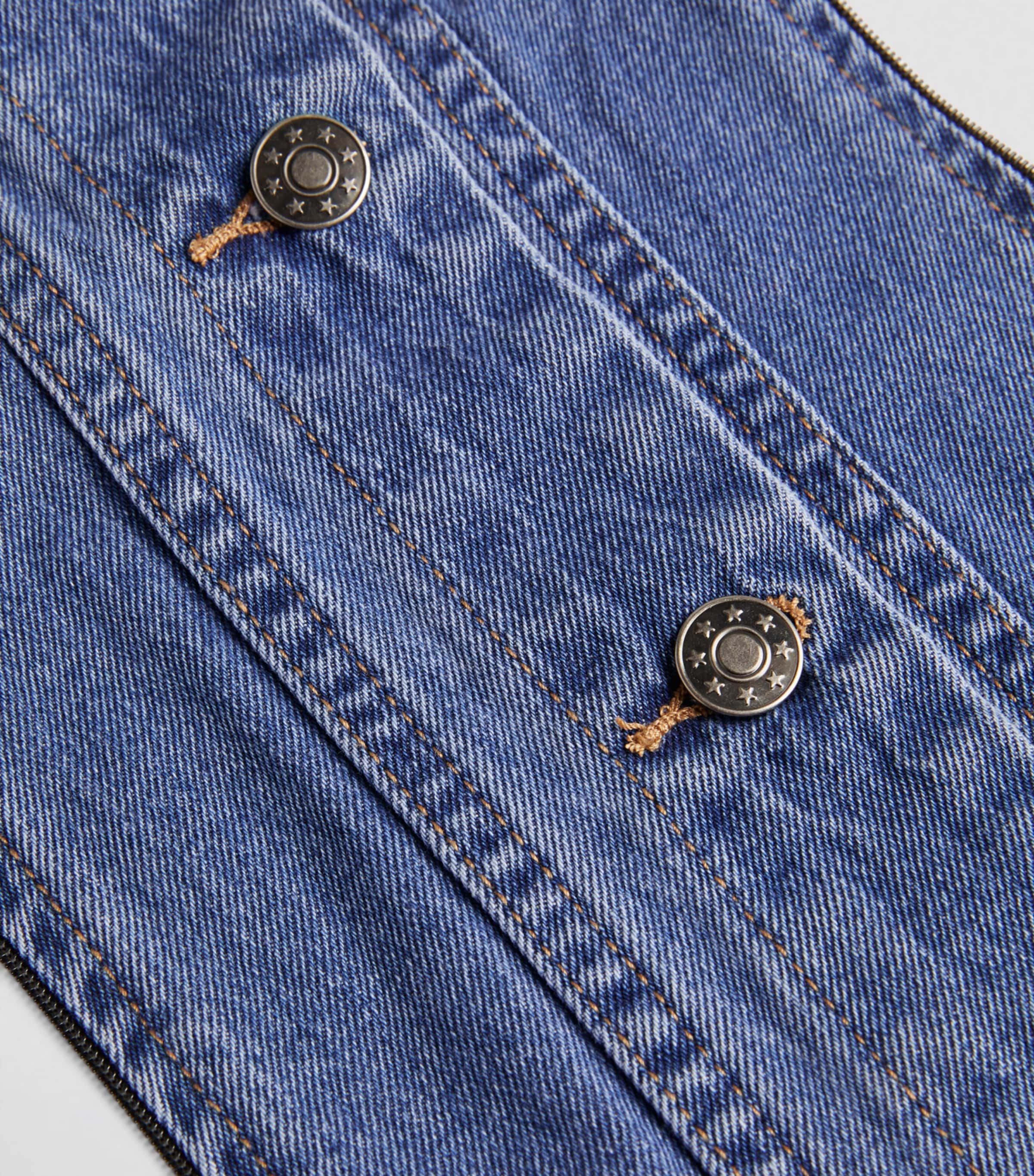 Veronica Beard Womens Denim Dickey Denim Blue Image 4