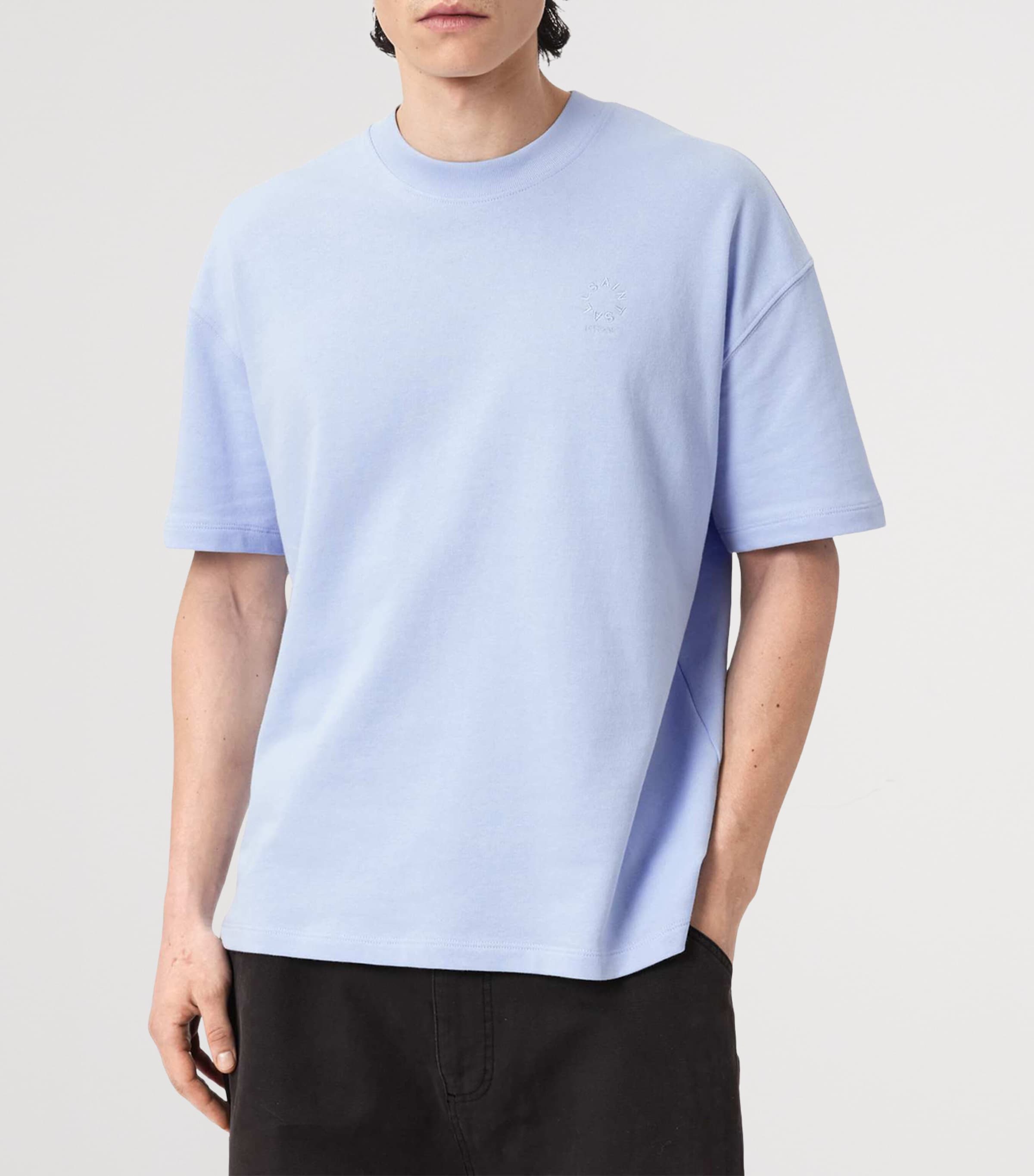 AllSaints Mens Organic Cotton Haven T-Shirt Villa Blue Image 3
