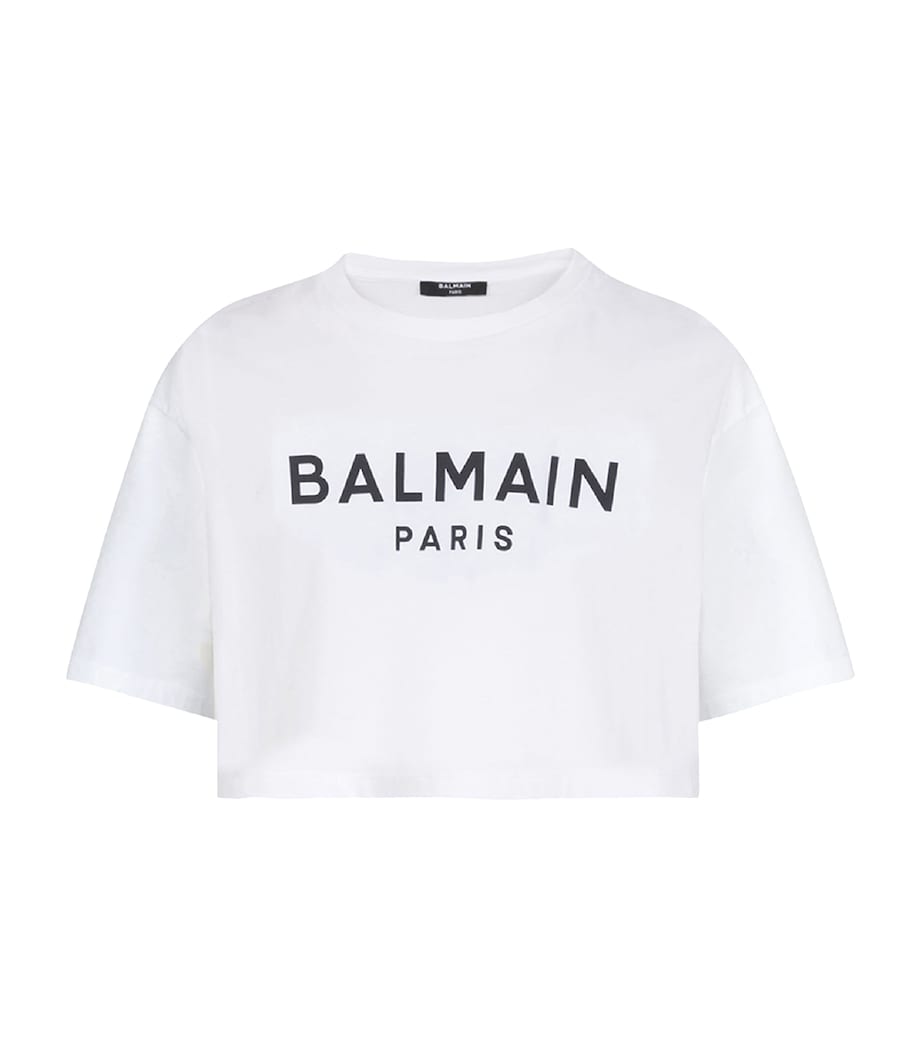 Cropped Logo T-Shirt GAB BLANC/NOIR Image 1
