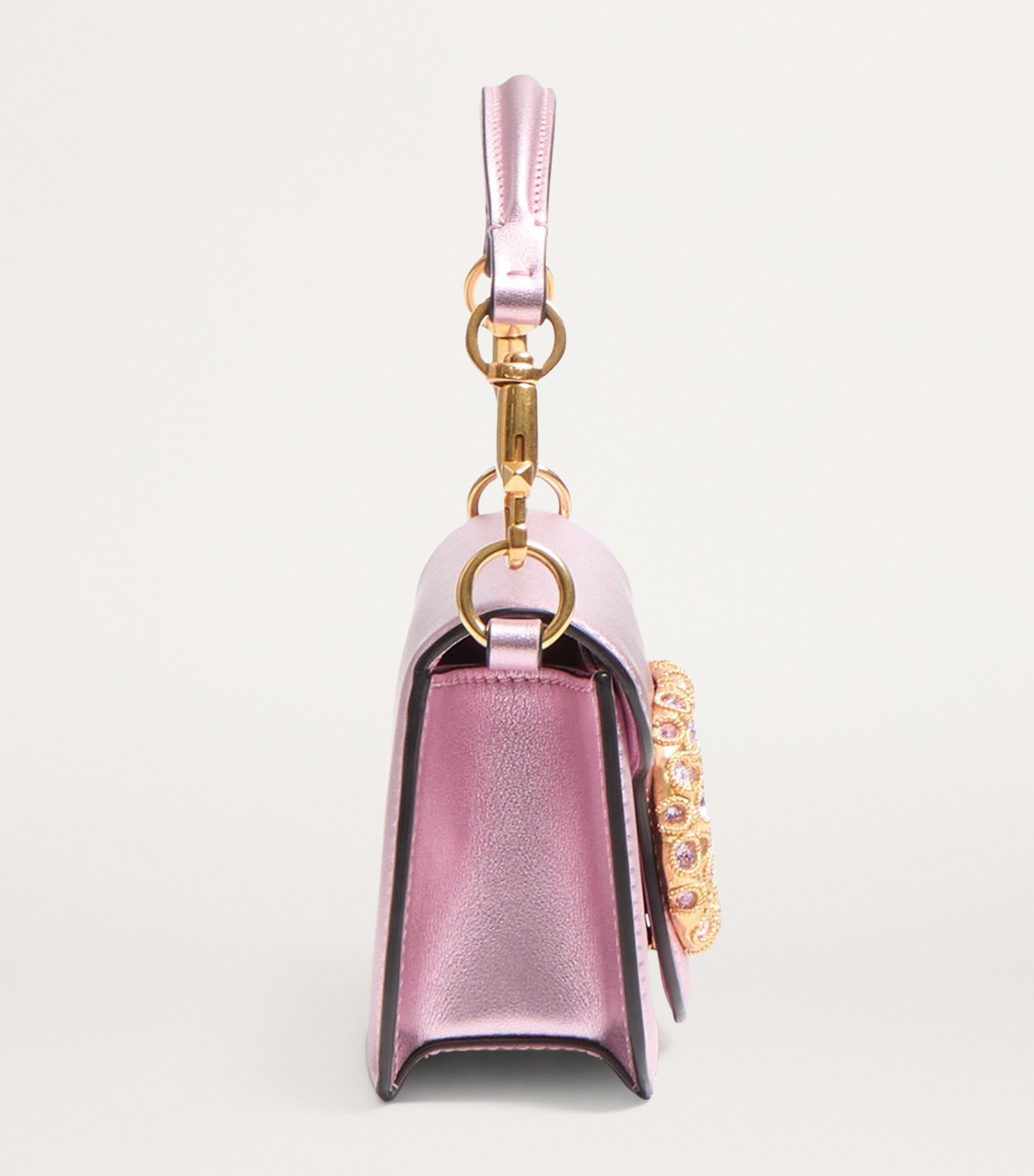 Valentino Garavani Small Calf Leather Locò Shoulder Bag Image 5