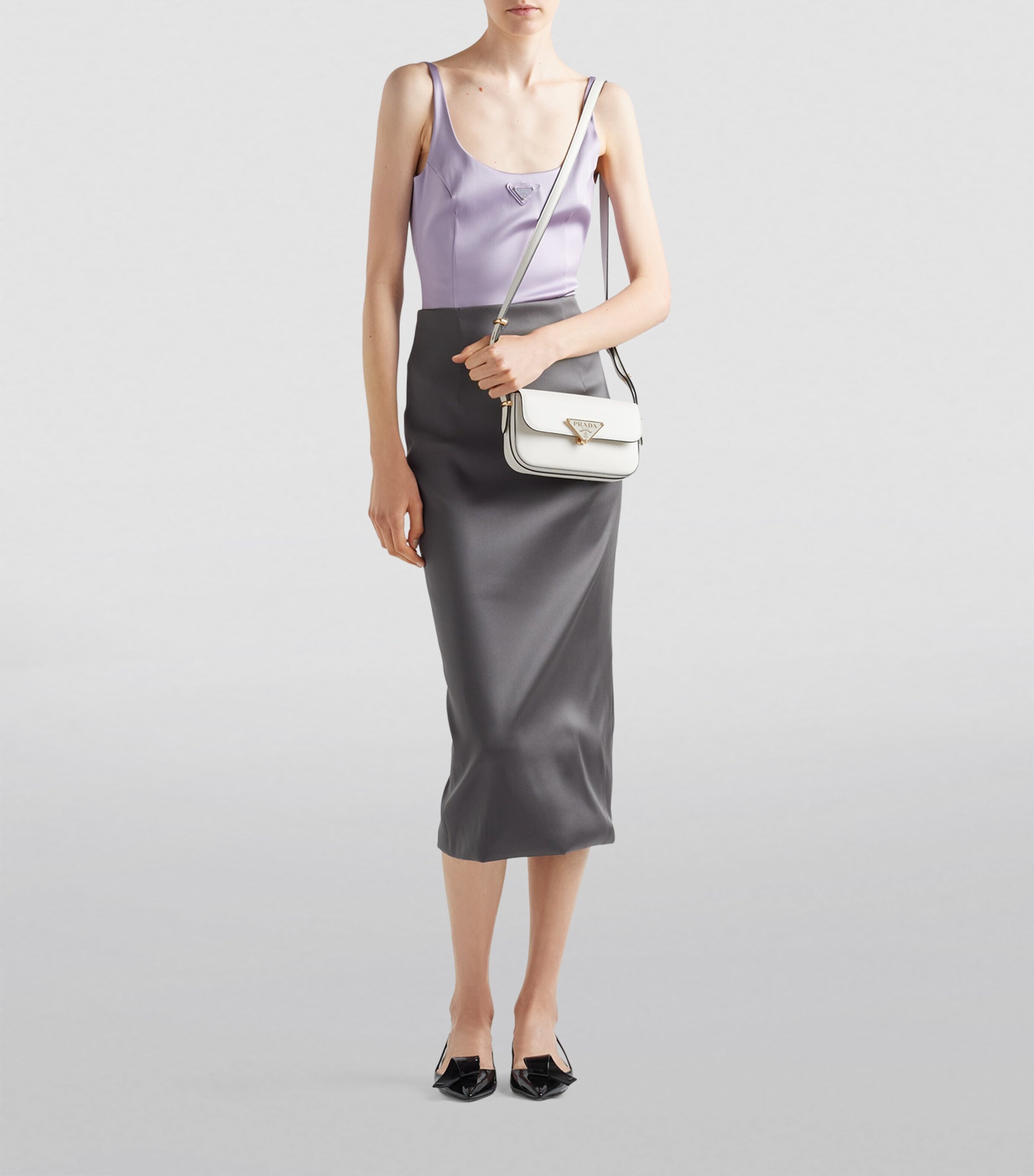 Prada Leather Emblème Shoulder Bag Image 7