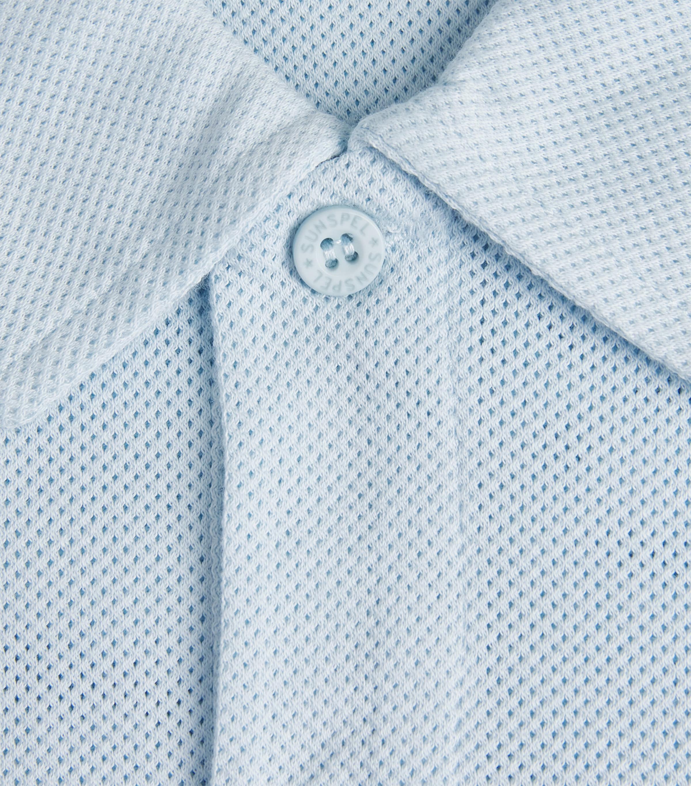 Supima Cotton Riviera Polo Shirt FROST BLUE BUWO Image 2