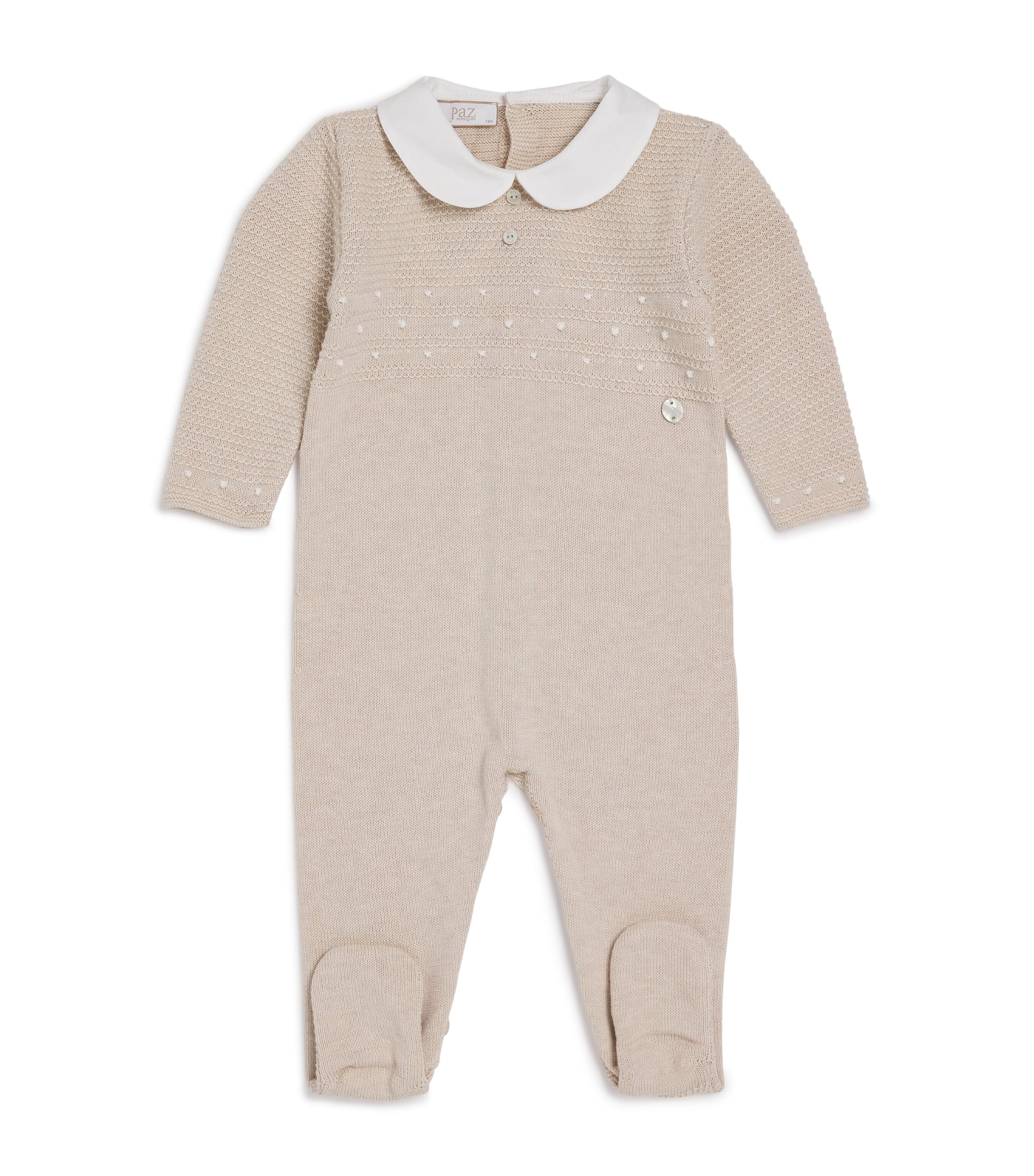 Cotton Knitted Nectar All-In-One (0-12 Months) 7901 H82 LINEN/WHITE Image 1