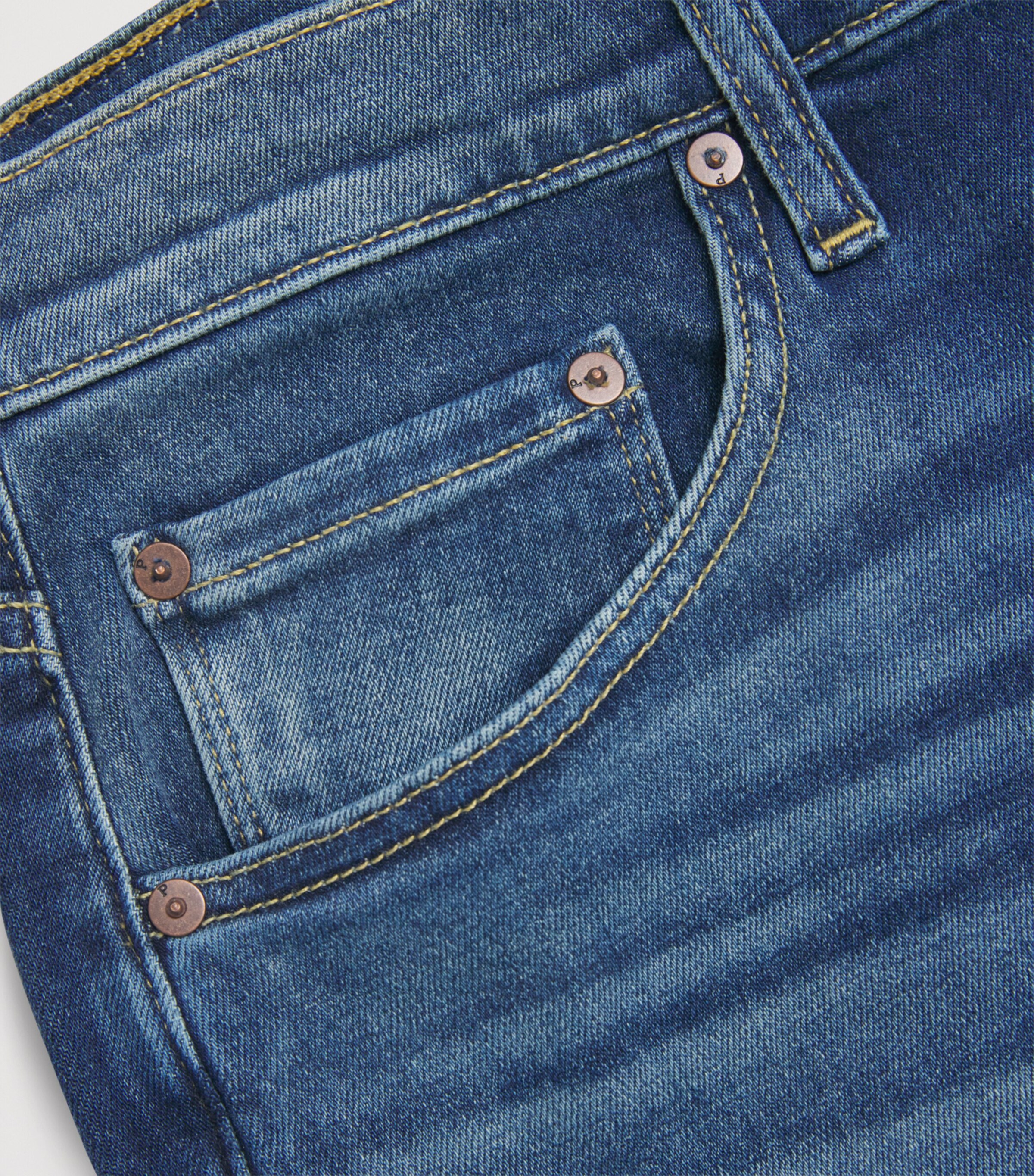 PAIGE Mens Transcend Vintage Doheny Straight Jeans Carnell Image 5