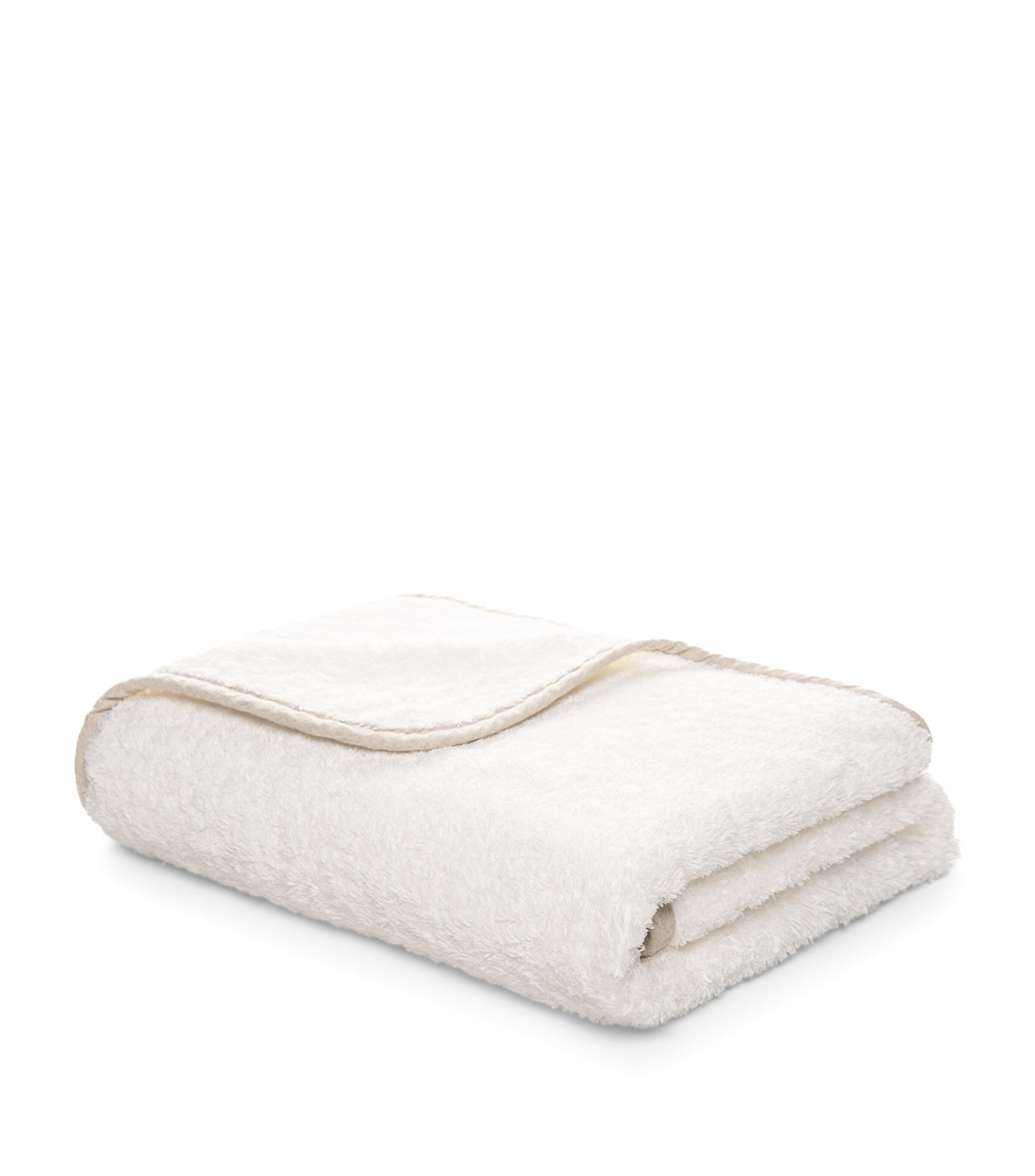 GRACCIOZA Egyptian Cotton Portobello Bath Sheet (90cm x 150cm) Snow/fog Image 4