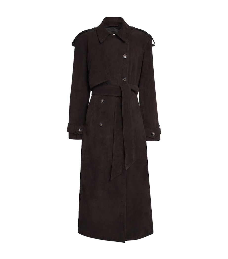 Suede Sienna Coat CHOCOLATE Image 1
