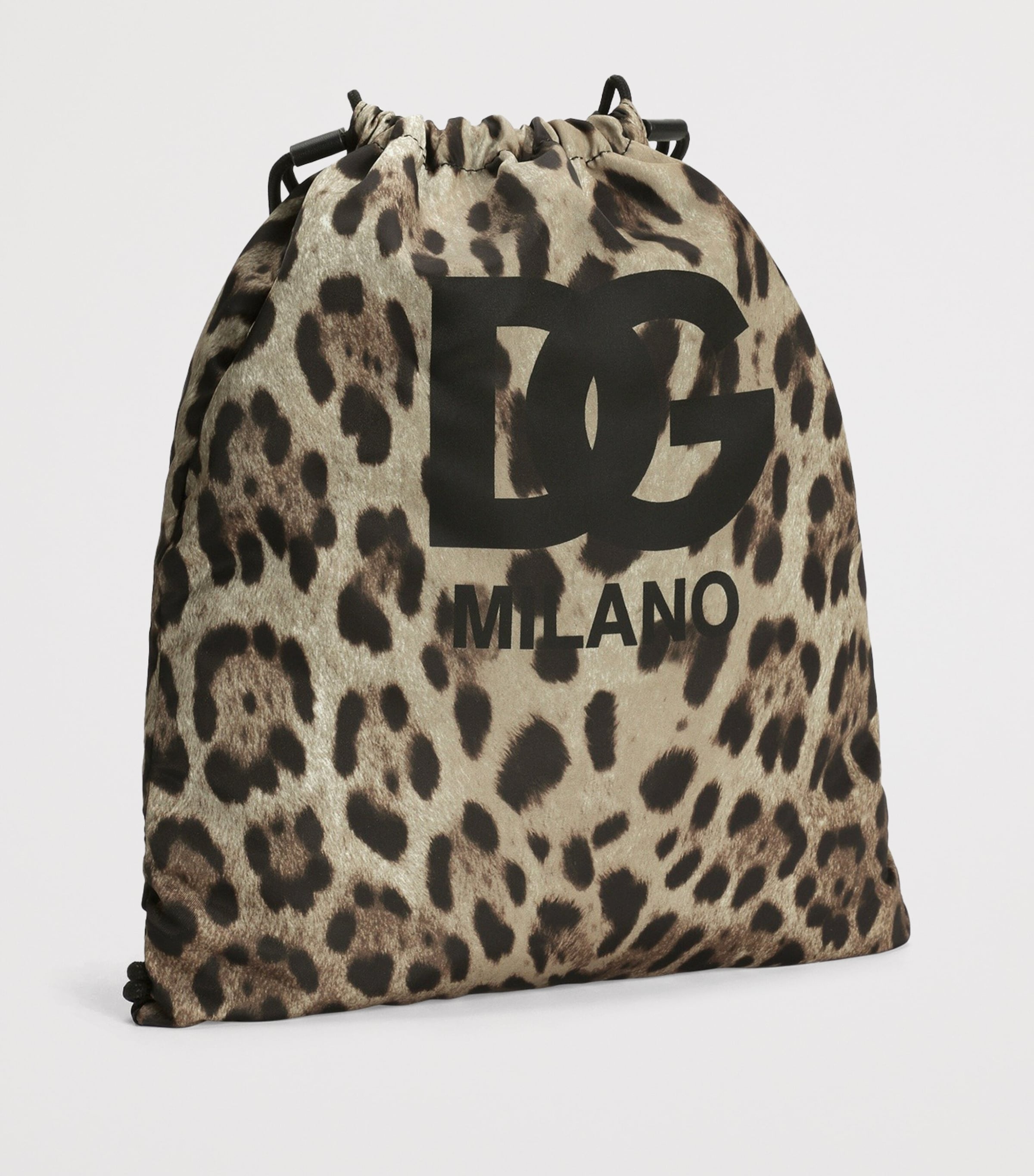 Dolce&Gabbana Kids Leopard Print Drawstring Backpack M Image 2