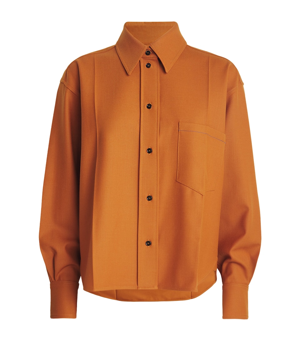 Cropped Long-Sleeve Shirt