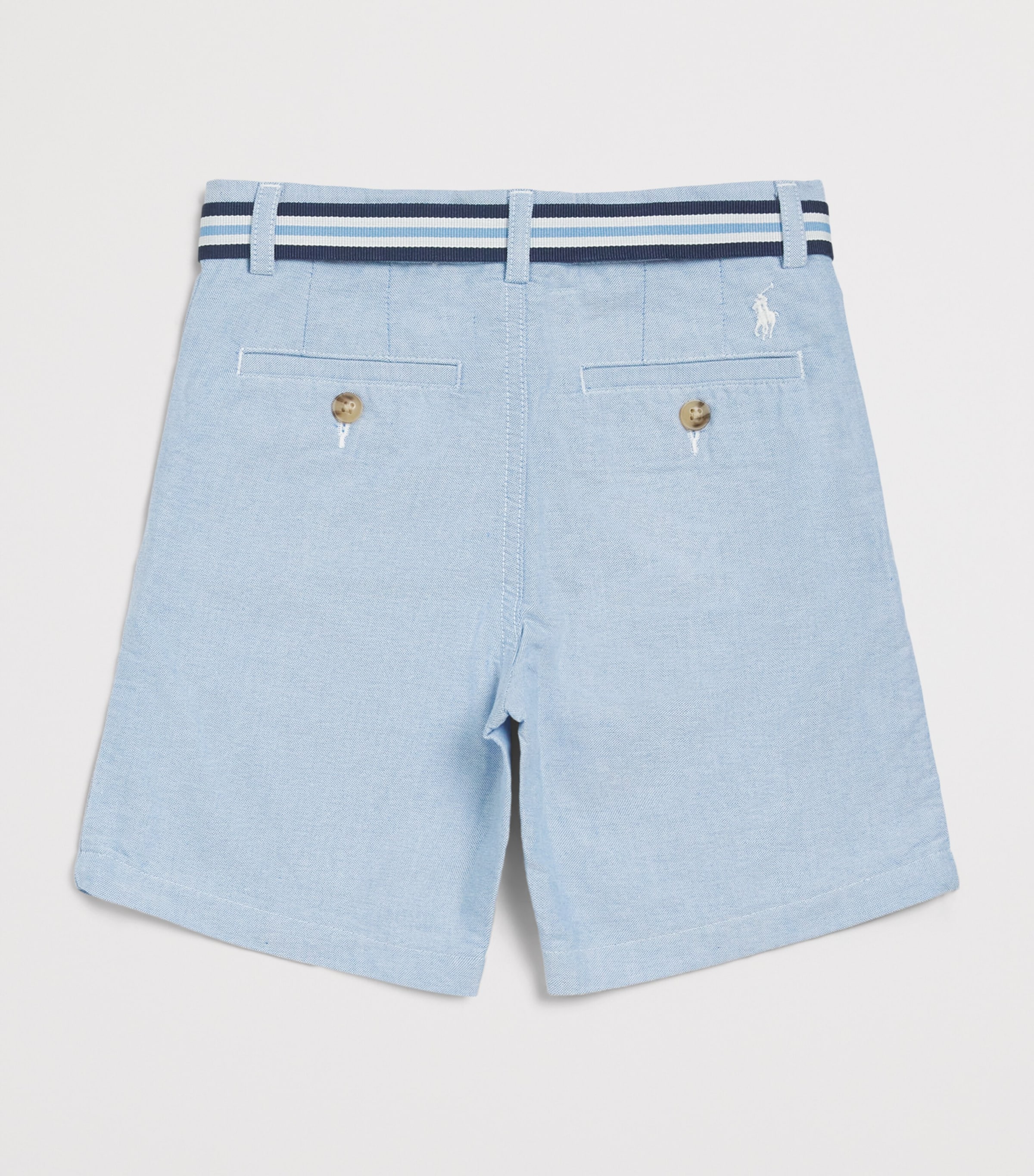 Ralph Lauren Kids Cotton Bedford Shorts (8-16 Years) Blue Image 2