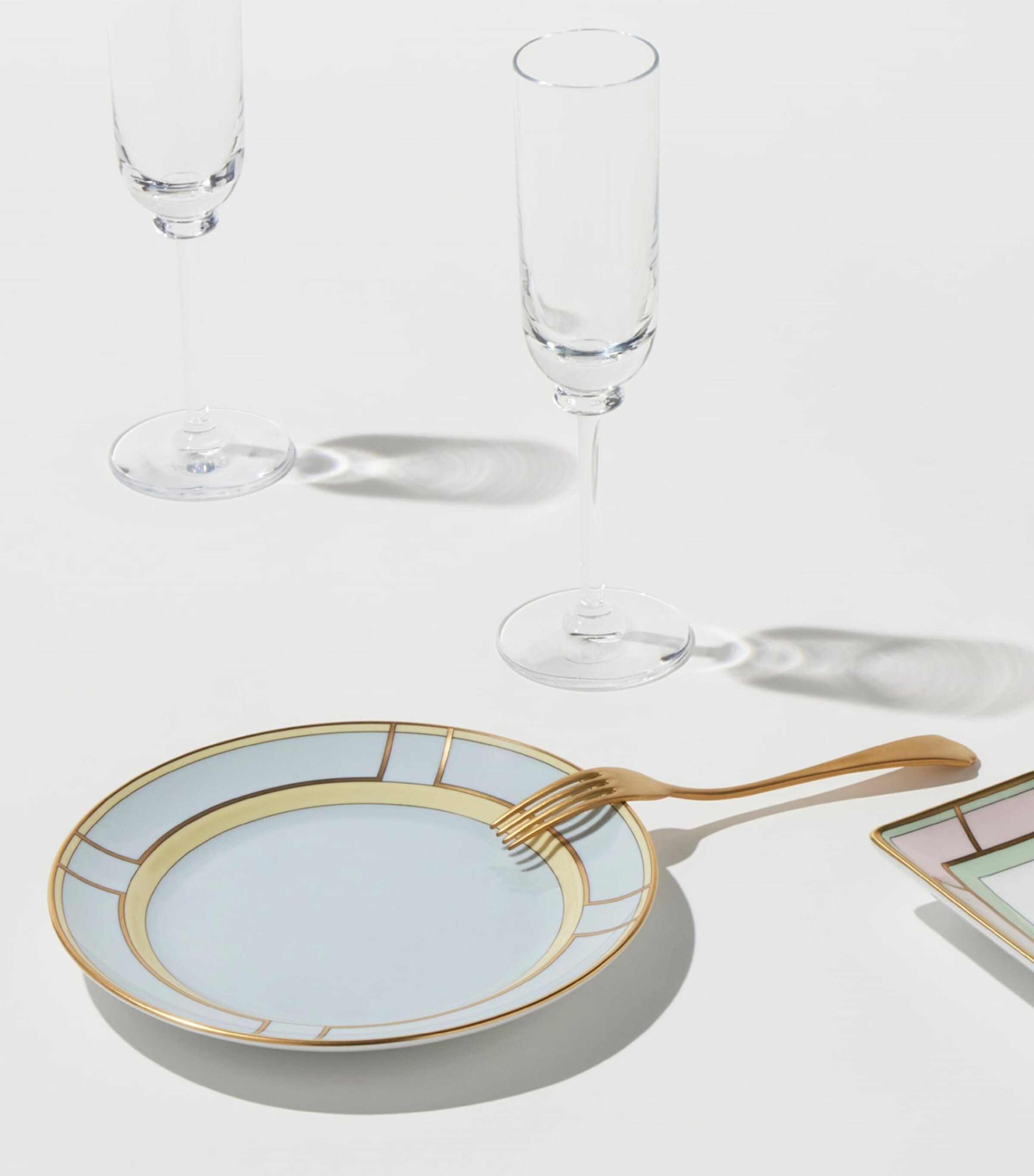 GINORI 1735 Porcelain Colonna Diva Celeste Dessert Plate (20cm) Image 2