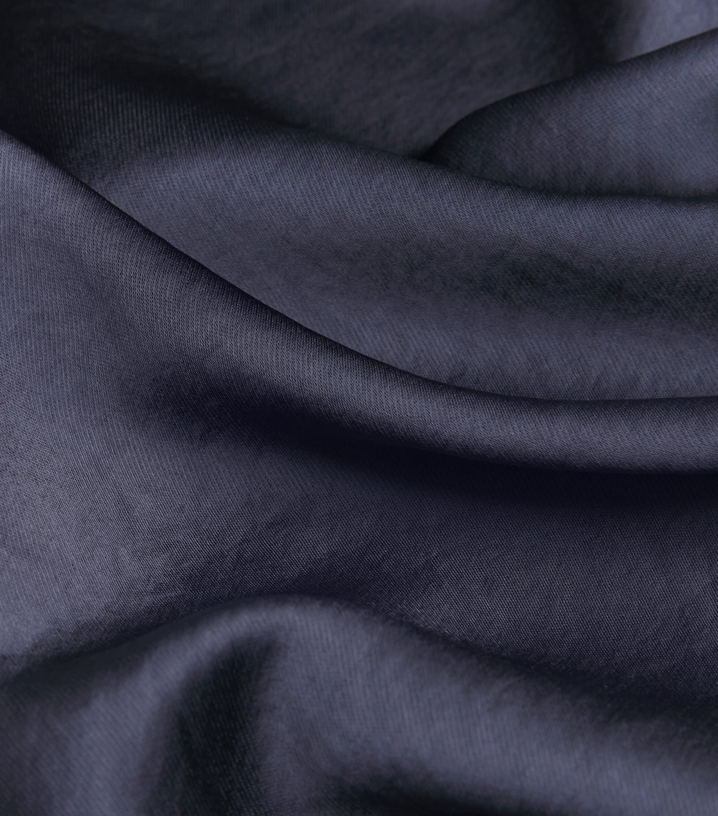 Weekend Max Mara Satin-front T-shirt In Navy