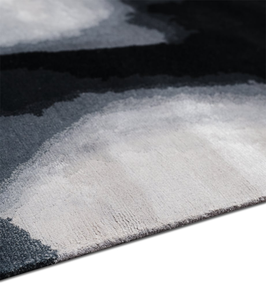 Wool-Silk Solu Night Rug (3.05 x 2.44m) BLACK Image 2