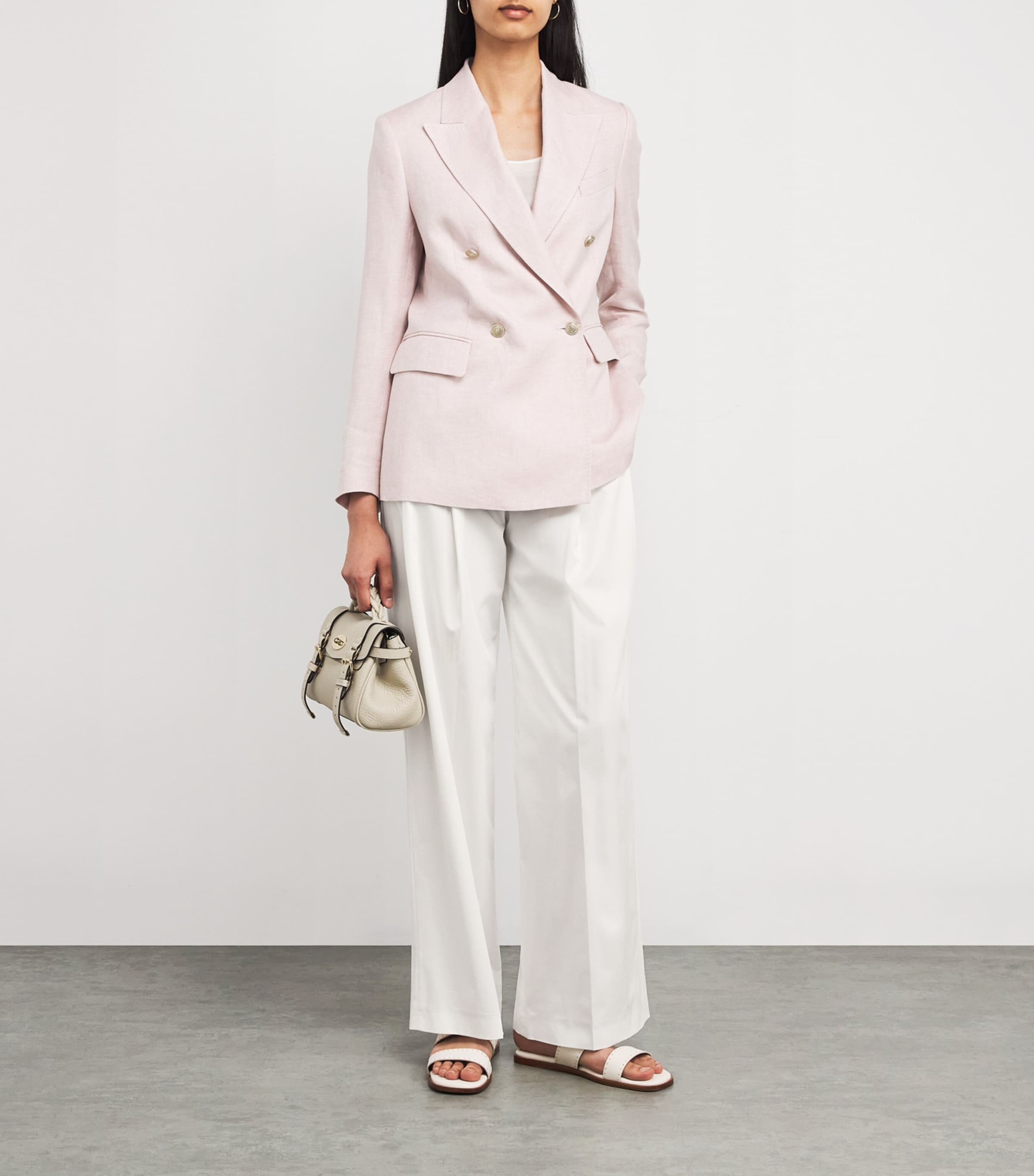 Double-Pleated Tailored Trousers BIANCO Image 2