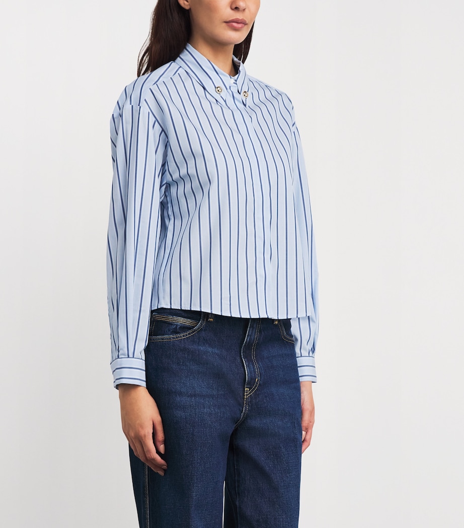 Cotton Oversized Stripe Shirt MULTICOLORED Image 3