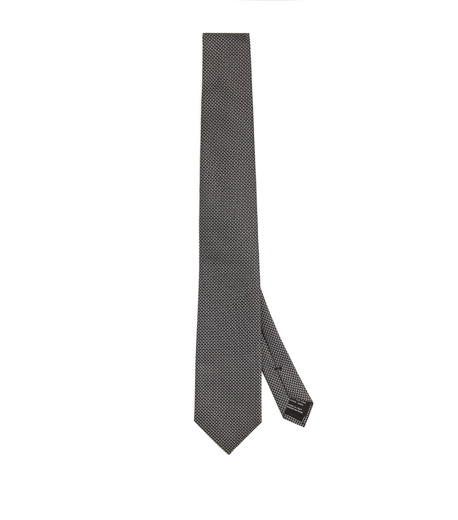 Silk Houndstooth Tie AW002 Image 1