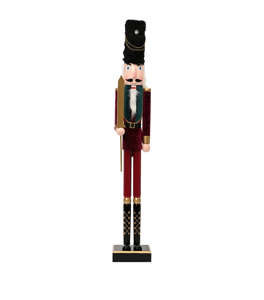 Harrods Slimline Nutcracker Ornament Burgundy/colour(s) Image 1