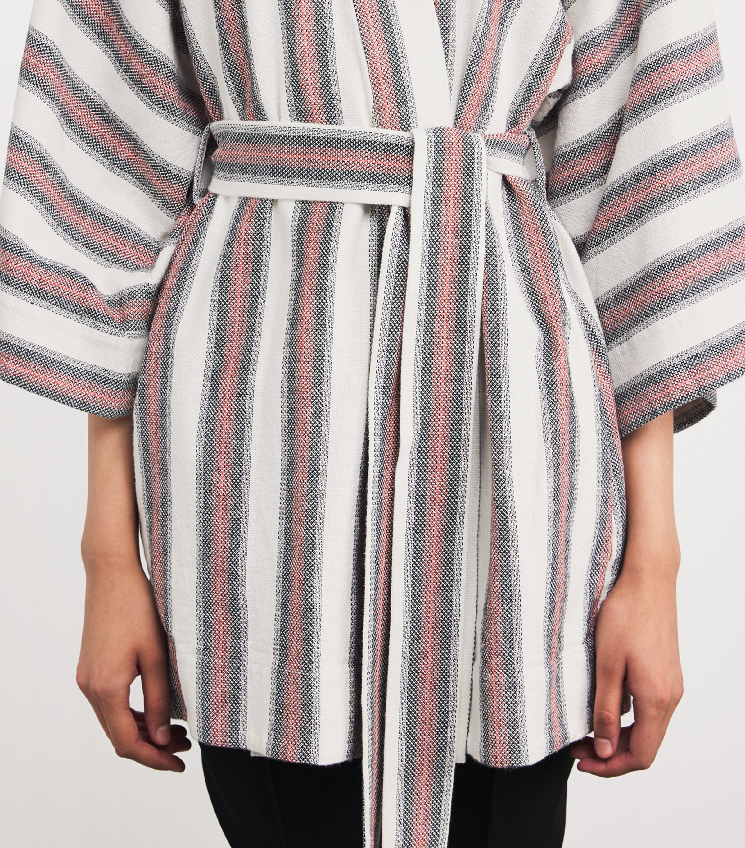 CAMILLA AND MARC Womens Stripe Balthaza Robe Dress Balthaza Stripe Image 6