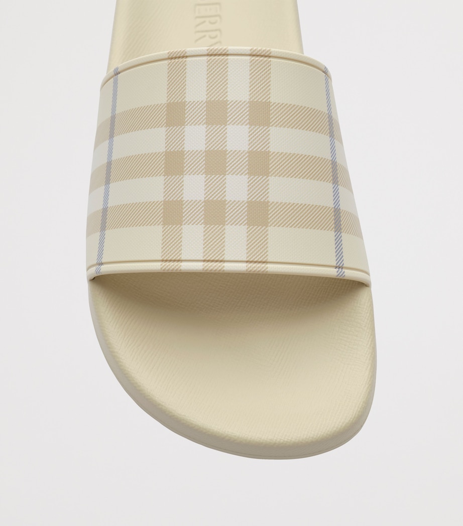 Burberry Check Slides Sesame Beige Ip Chk Image 6