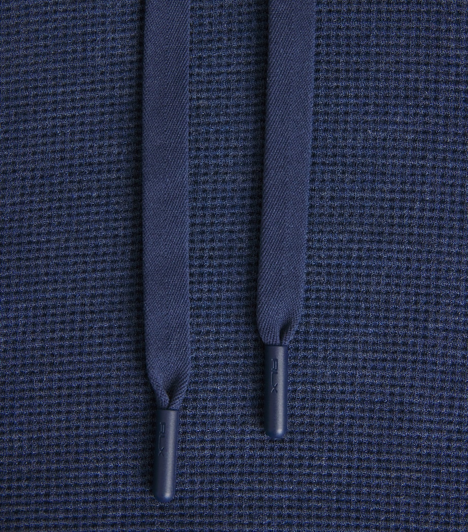 Waffle-Knit Hoodie SPRING NAVY HEATHER Image 5