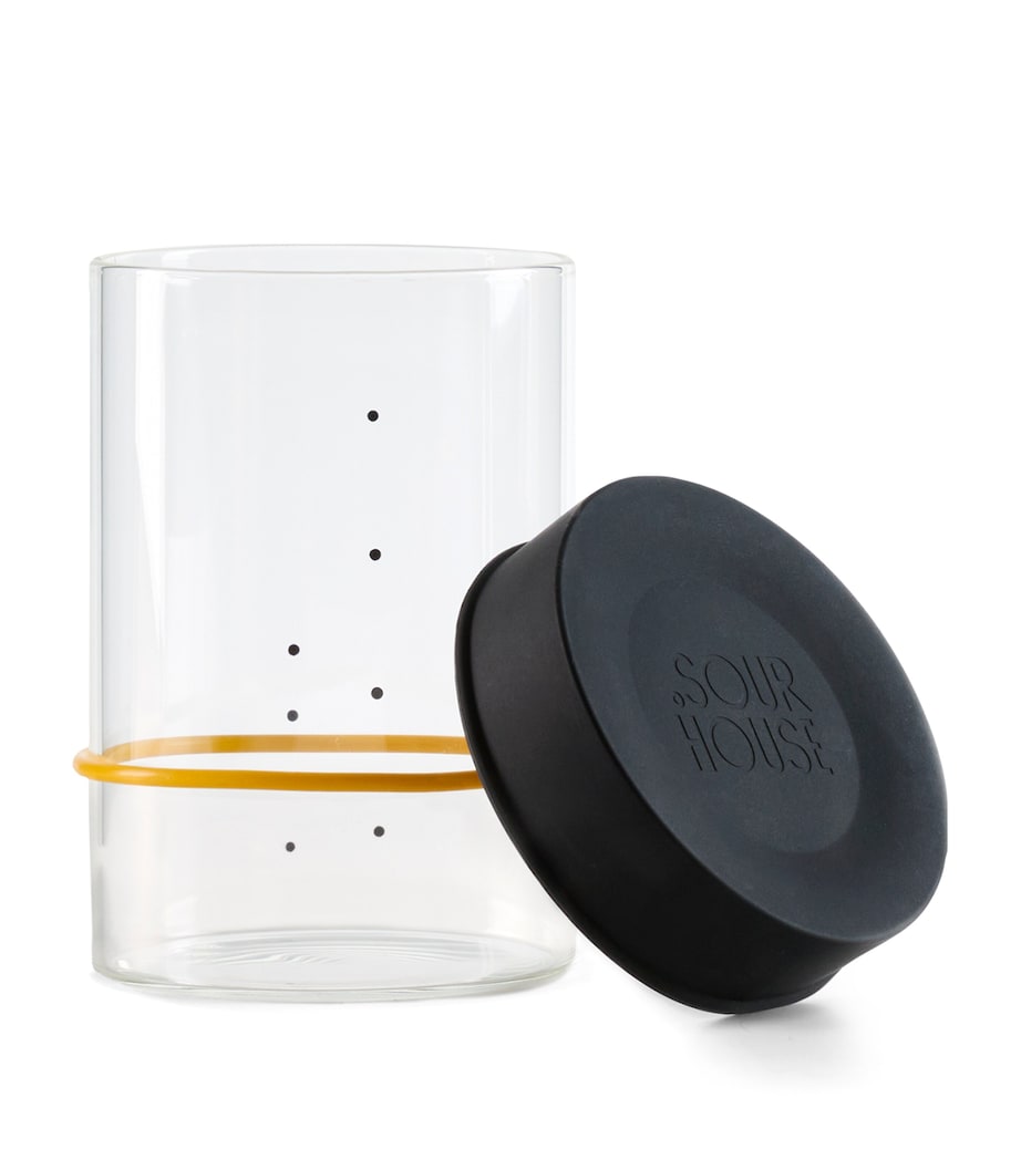 Glass Sourdough Pint Starter Jar (500ml) BLACK Image 5
