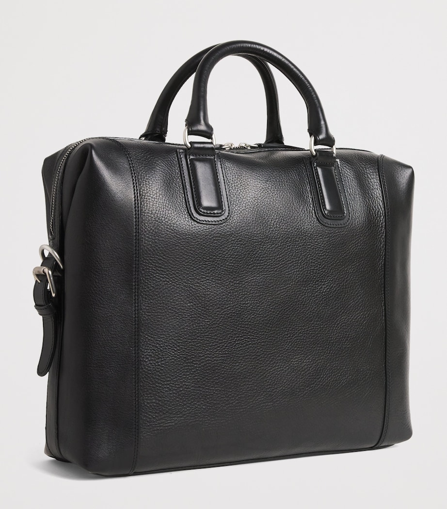 Officine Creative Leather Jules Briefcase Nero Image 3