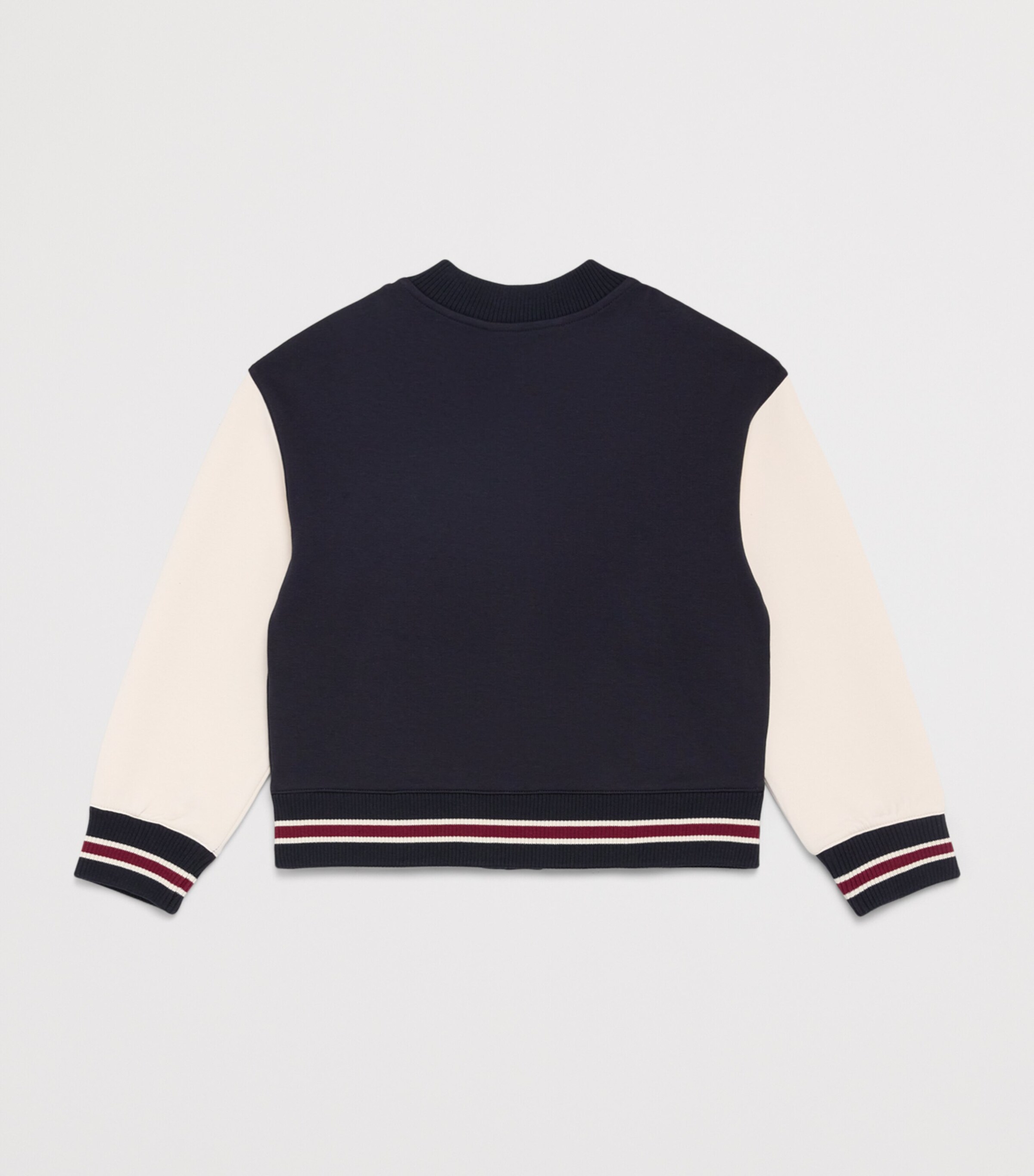Emporio Armani Kids Logo Patch Varsity Jacket Wht S Image 2