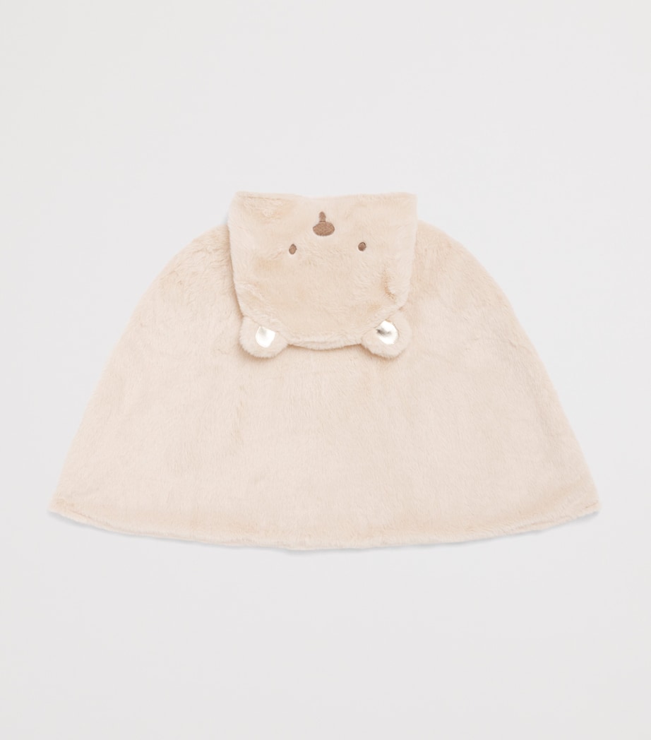 Rockahula Fluffy Teddy Bear Cape (3-10 Years) Brown Image 2