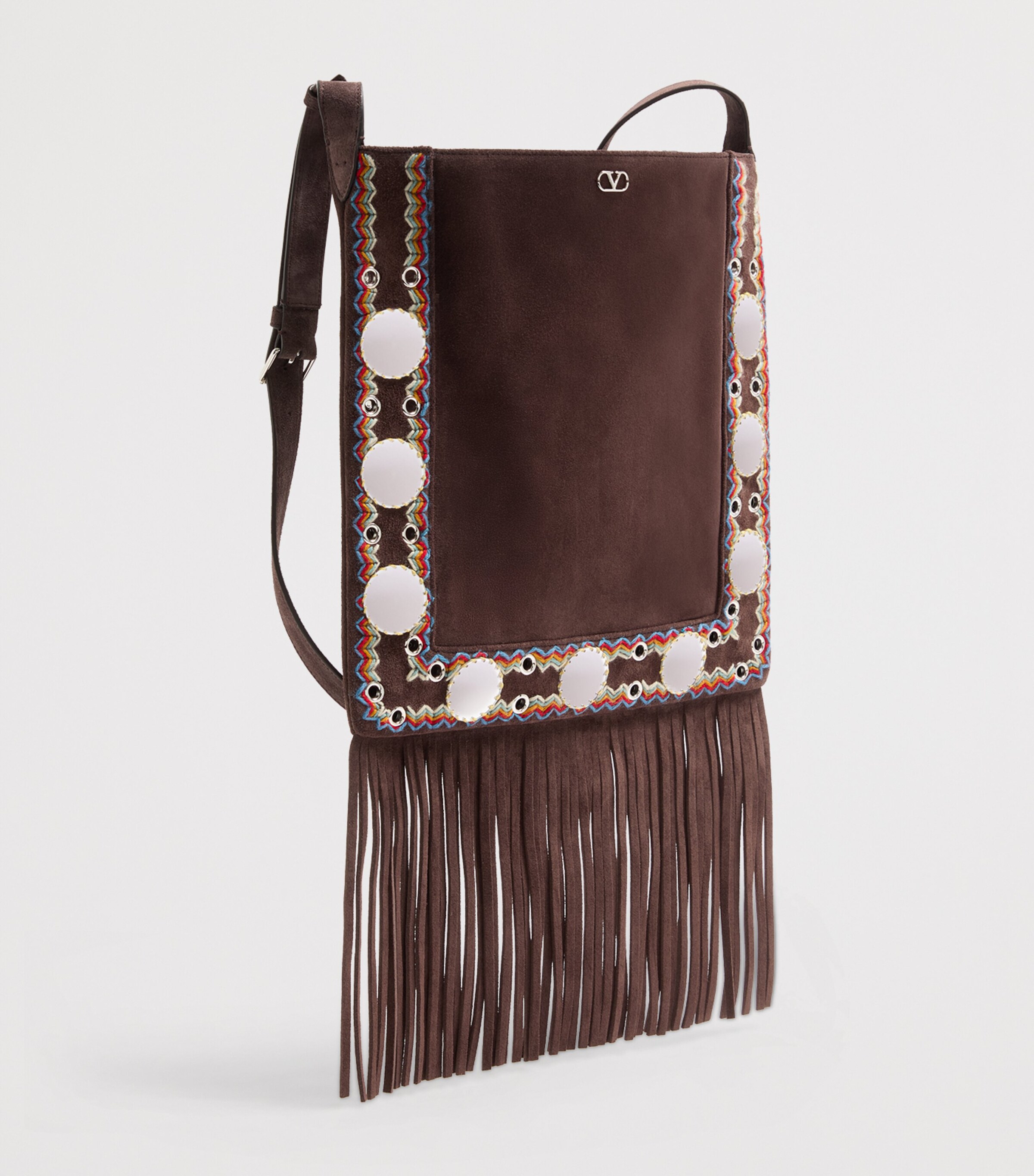 Medium Suede Nellcote Cross-Body Bag RCB Image 3